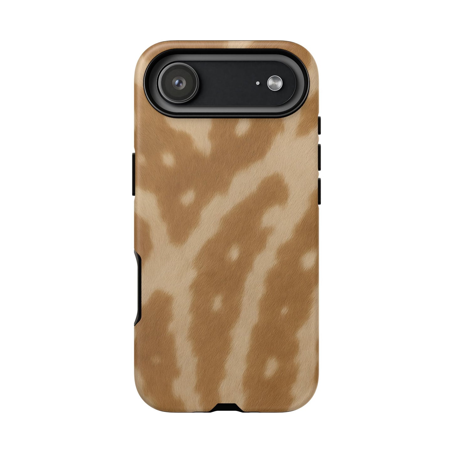 Giraffe Print Tough Phone Case, Animal Print, Protective Faux Skin Style Cover Compatible with iPhone 17, 16, 15, 14, 13, Galaxy, Google