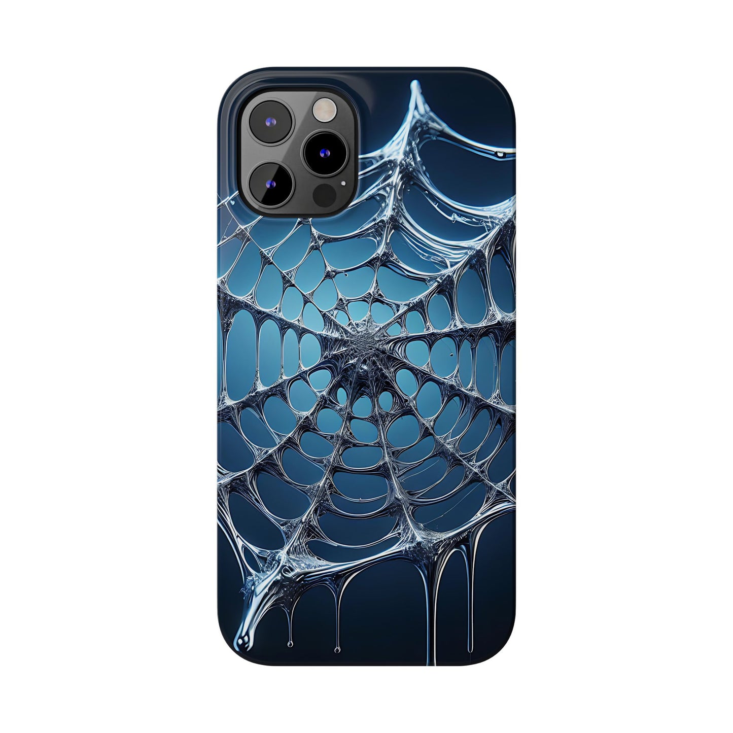 Spider Web Slim Phone Case - Artistic Design for Halloween, Unique Gift, Phone Accessories, Trendy Tech Style, Eco-Friendly Case