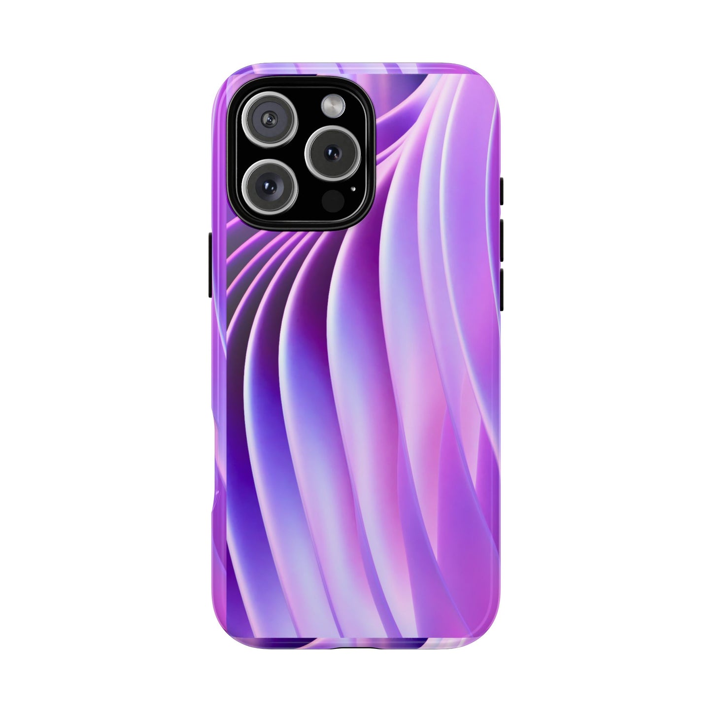 Lavender Wave Tough Phone Case - Abstract Gradient Art, Purple Aesthetic Design, Compatible with iPhone, Galaxy, and Google Phones