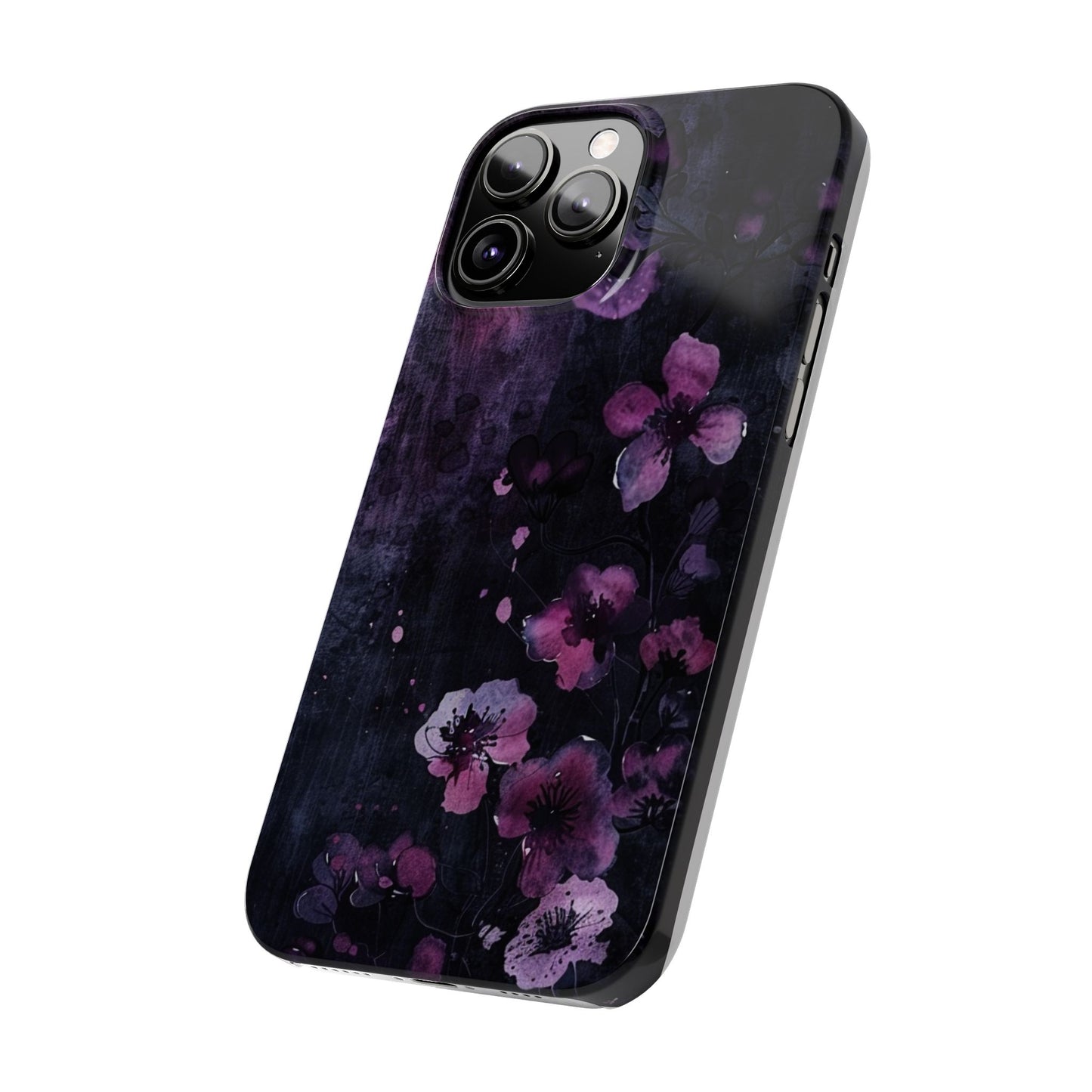 Elegant Floral Slim Phone Case - Perfect Gift for Her, Stylish iPhone Cover, Birthday Surprise, Spring Accessory, Cute Phone Protector