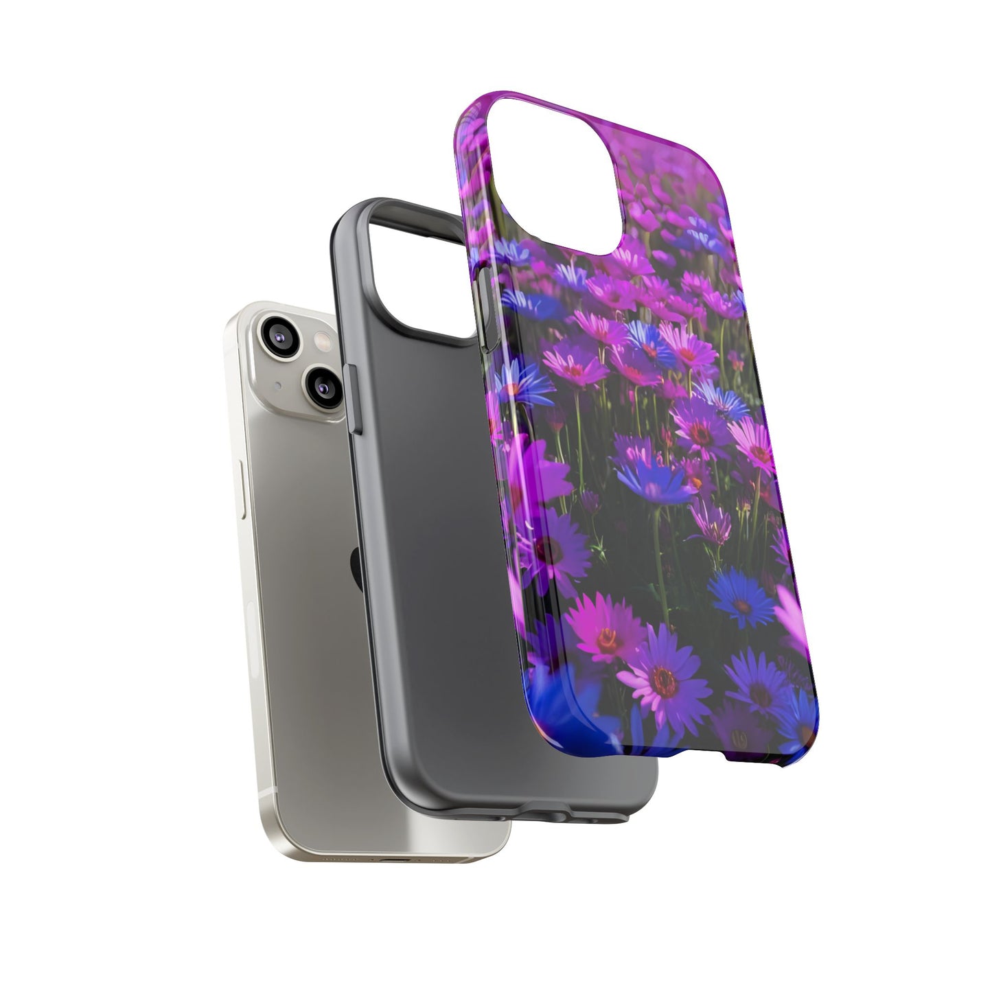 Wildflower Meadow Phone Case, Colorful Floral Garden Aesthetic, Vibrant Tough Phone Case, Compatible with iPhone, Galaxy, Google
