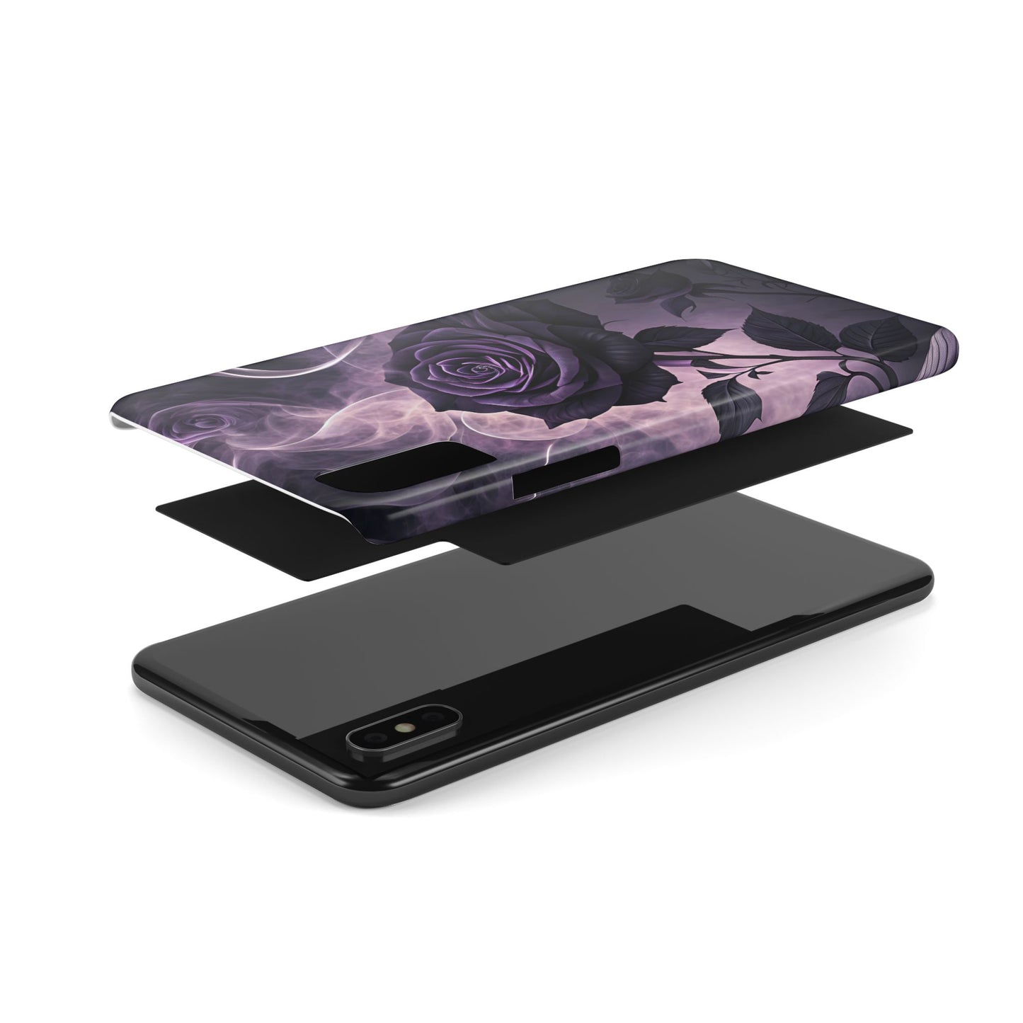 Elegant Purple Rose Phone Cases, Stylish Slim Cases for Flower Lovers, Floral Accessories, Birthday Gifts, Unique Phone Covers