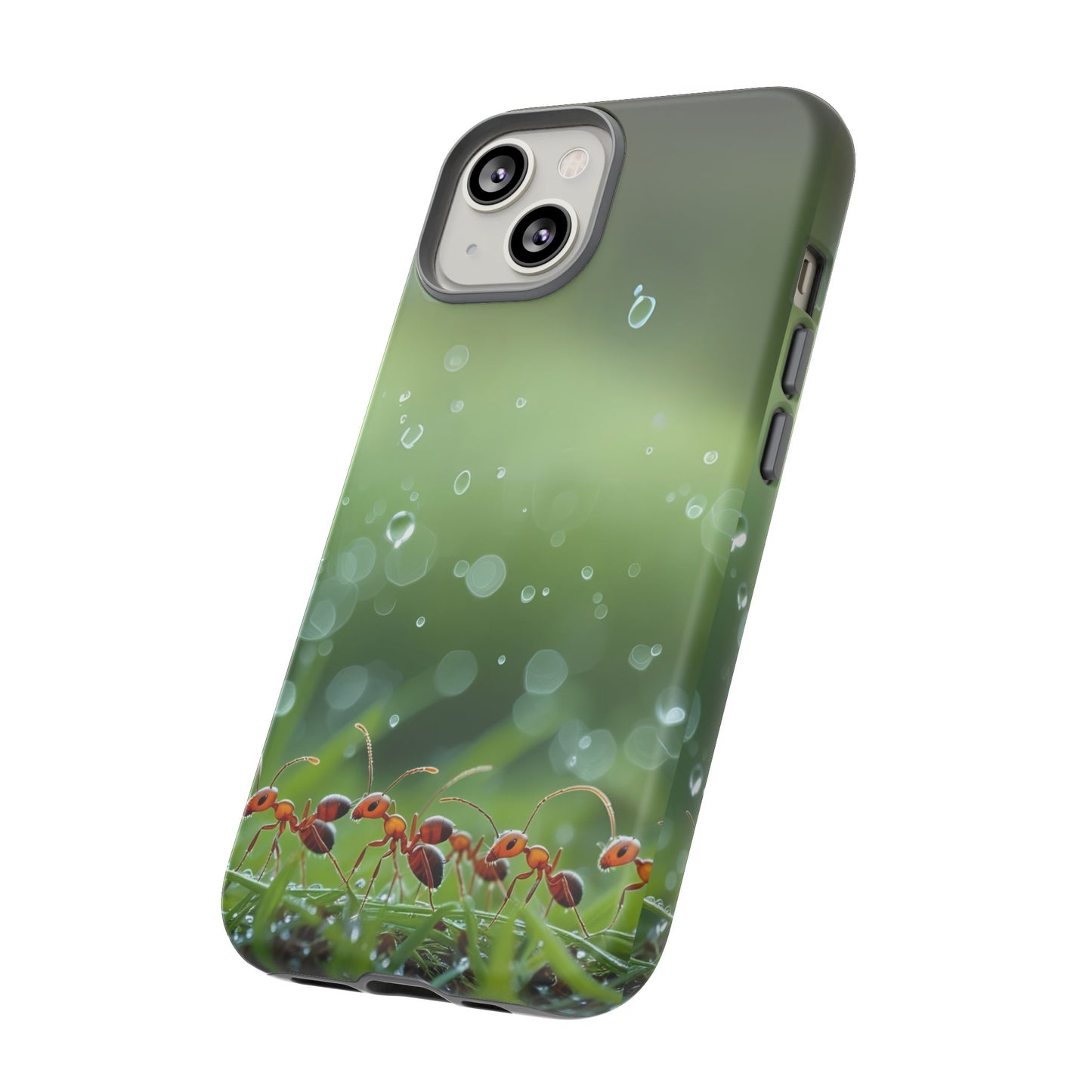 Marching Ant Pattern Tough Phone Case - Realistic Insect Art, Minimalist Nature Aesthetic, Compatible with iPhone, Galaxy, and Google Phones
