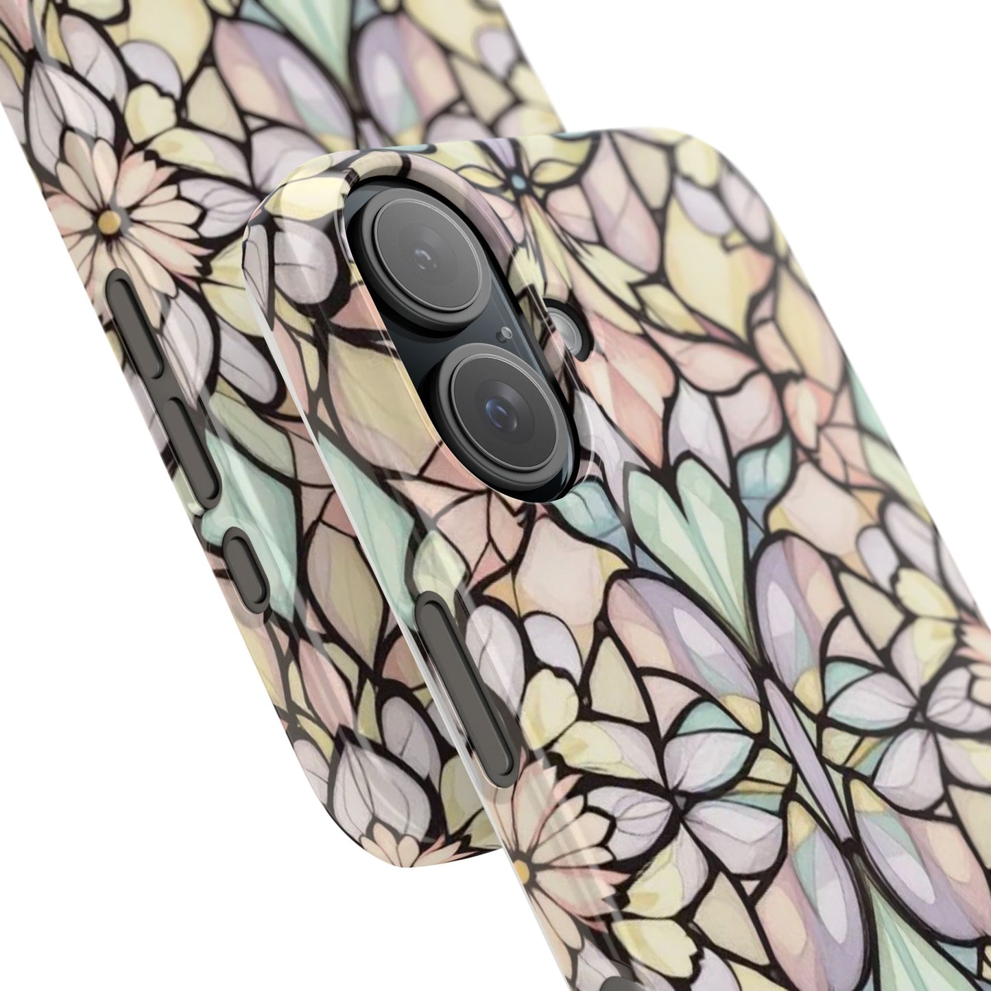 Floral Pattern Slim Phone Case - Perfect Gift for Nature Lovers, Stylish Accessory, Mobile Protection, Unique Design, Spring Vibes