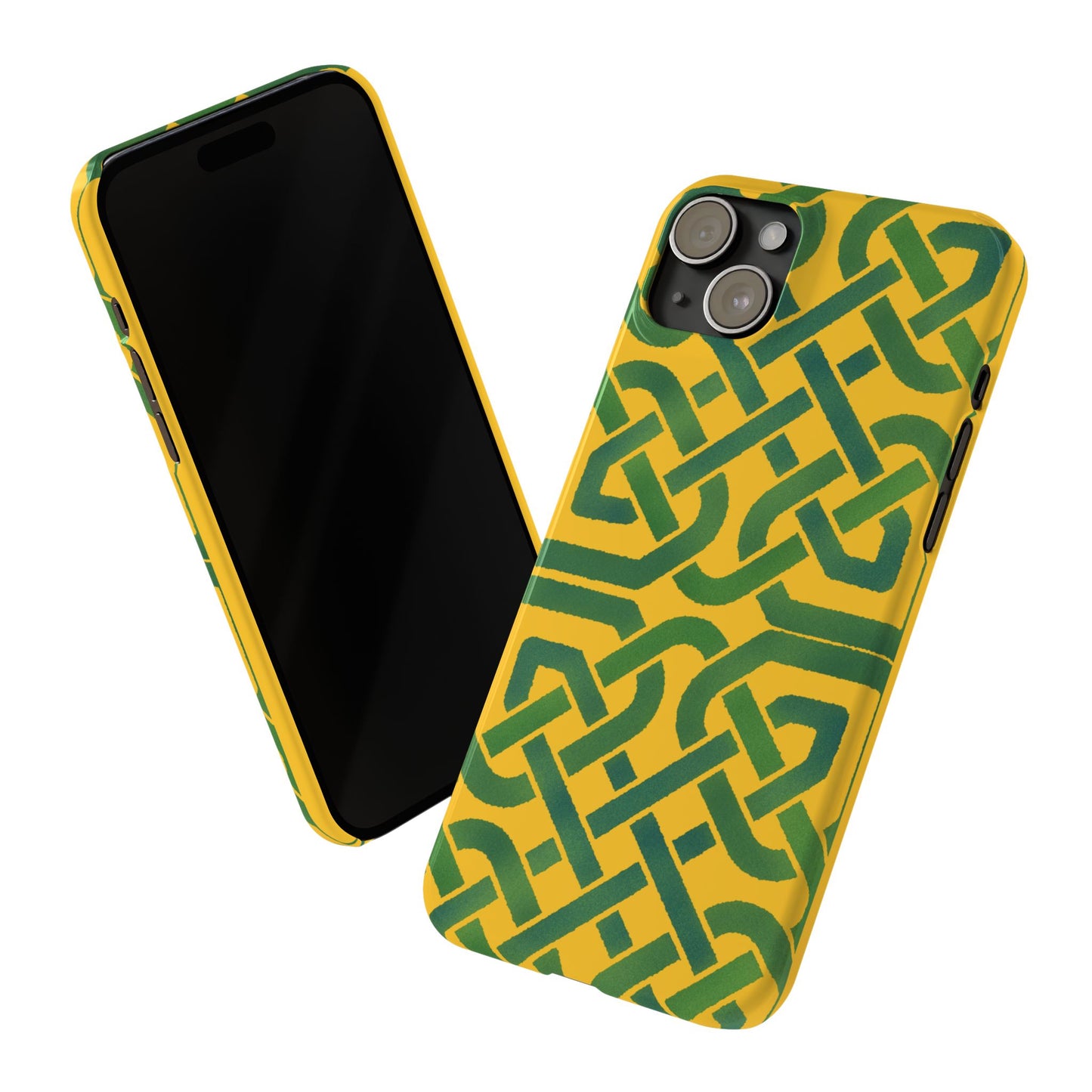 Celtic Knot Slim Phone Case, Irish Heritage Pattern Phone Cover, Celtic Art Design, Irish Culture Gift Compatible with iPhone