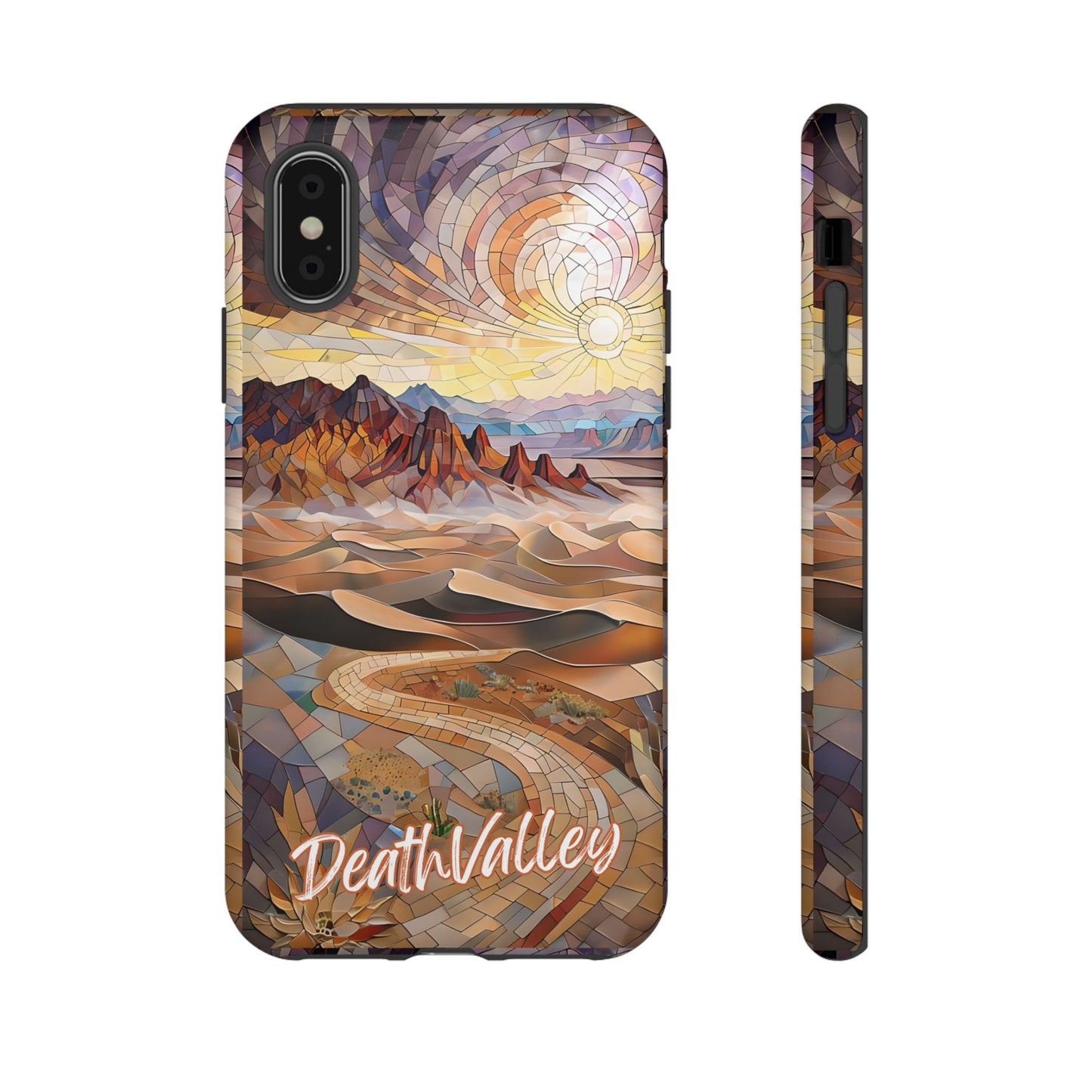 Death Valley National Park California Phone Case, Mosaic Phone Case, Mountain Nature Art, National Park Gift, Scenic Forest Phone Cover