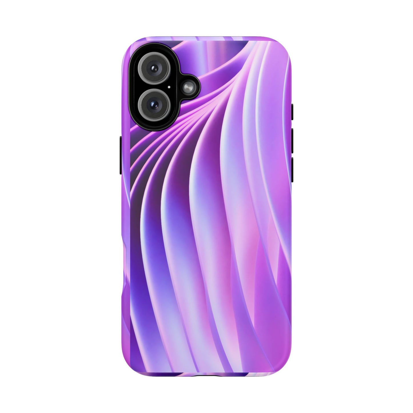 Lavender Wave Tough Phone Case - Abstract Gradient Art, Purple Aesthetic Design, Compatible with iPhone, Galaxy, and Google Phones