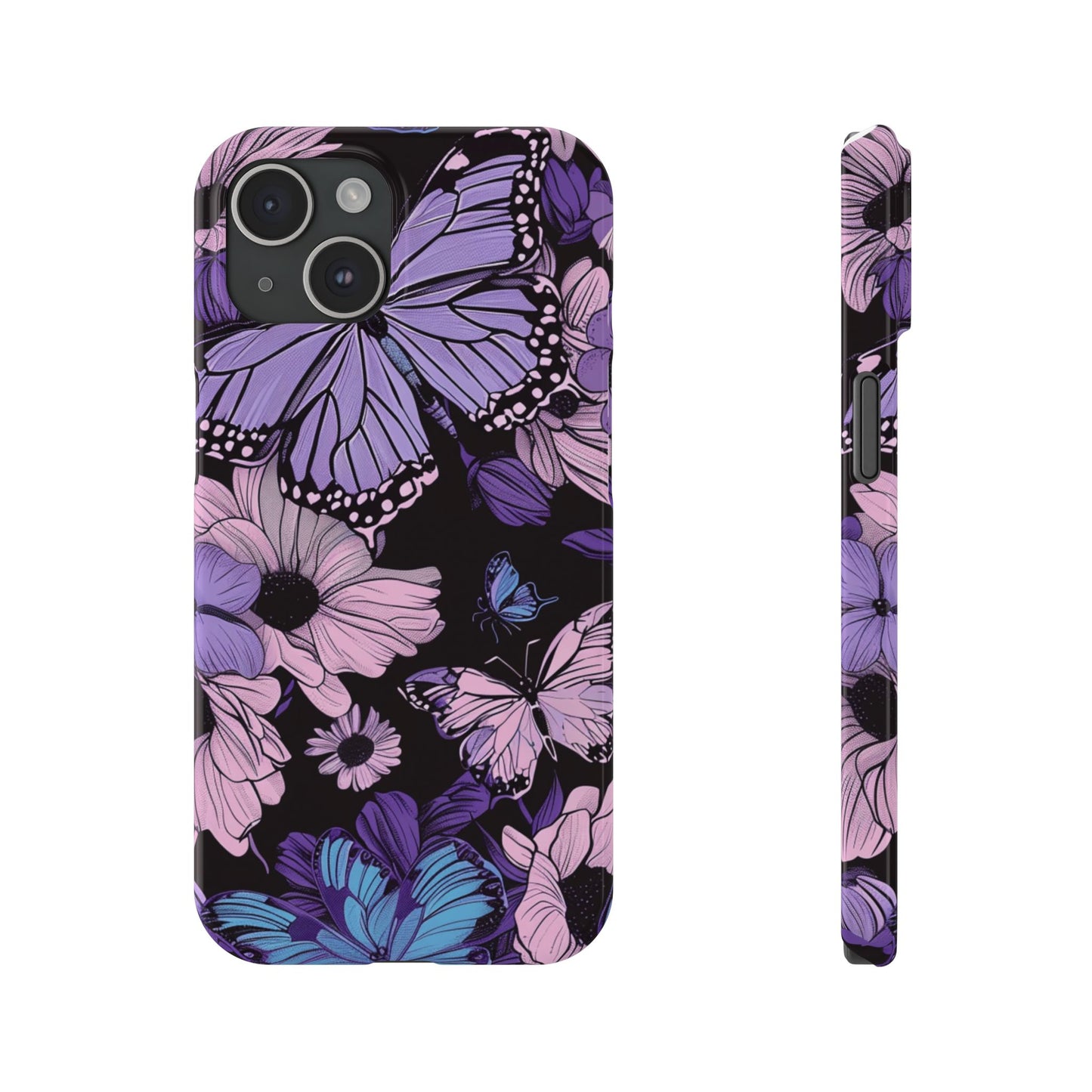 Butterfly Floral Phone Case | Slim Phone Cases for Nature Lovers, Floral Gifts, Trendy Accessories, Spring Vibes, Unique Phone Cover