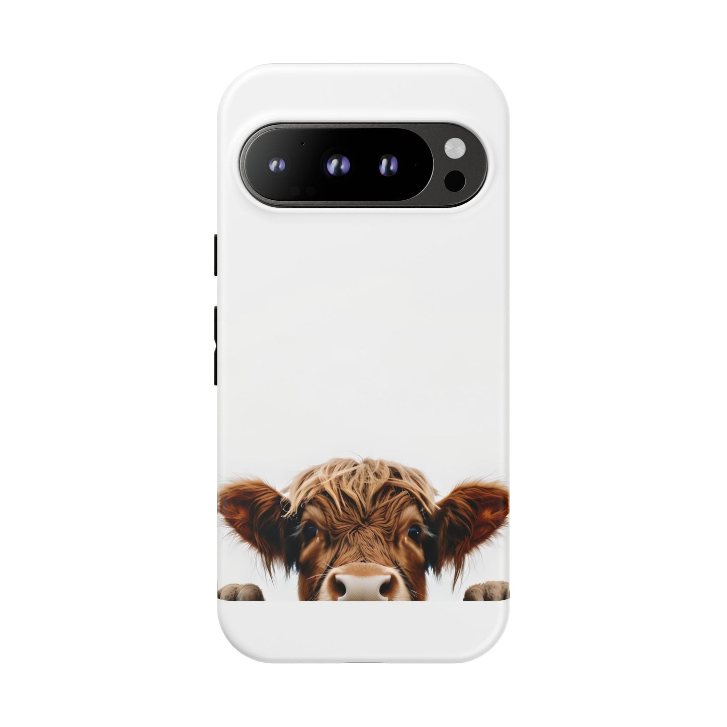 Highland Cow Phone Case - Cute Animal Lover Gift , Wildlife Nature Tough Phone Case , Compatible with iPhone, Galaxy, Google