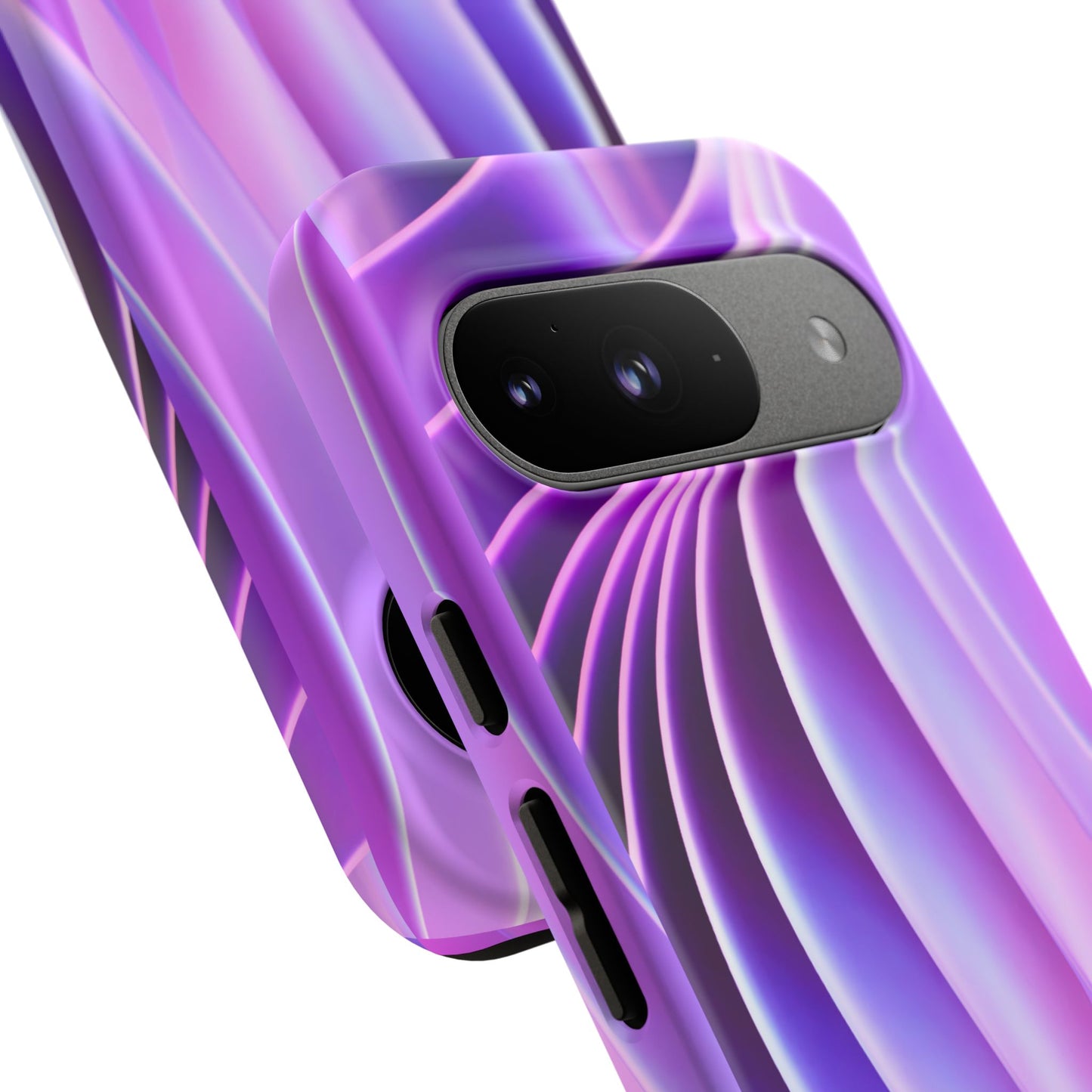 Lavender Wave Tough Phone Case - Abstract Gradient Art, Purple Aesthetic Design, Compatible with iPhone, Galaxy, and Google Phones