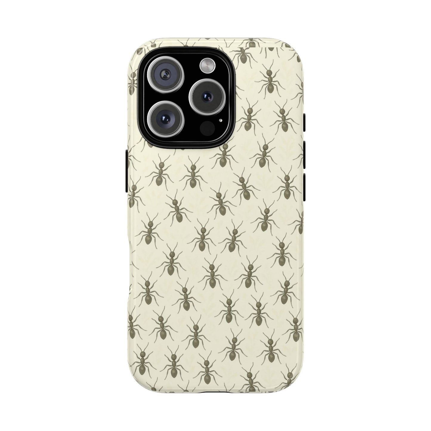 Marching Ant Pattern Tough Phone Case - Realistic Insect Art, Minimalist Nature Aesthetic, Compatible with iPhone, Galaxy, and Google Phones
