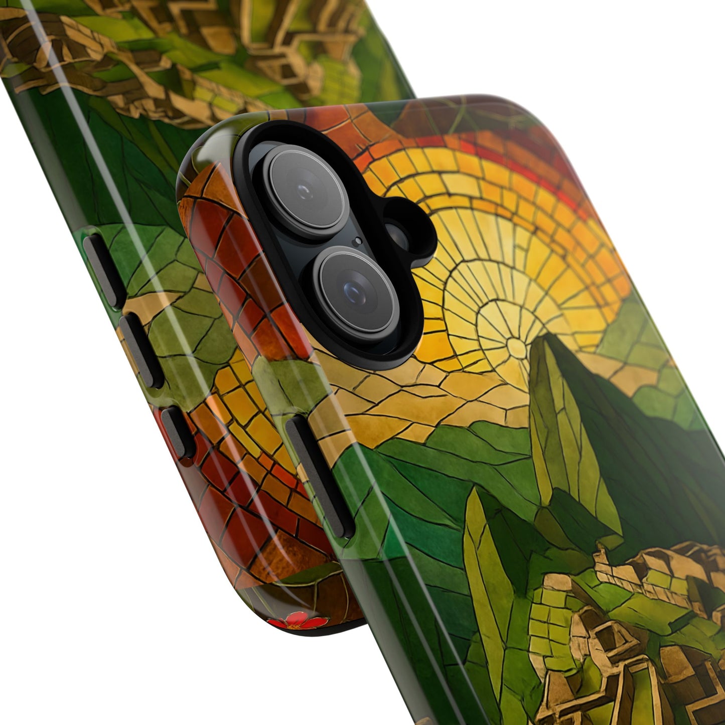 Inca Ruins Tough Phone Case - Machu Picchu Landmark Design, Historic Peru Travel Aesthetic Compatible with iPhone, Galaxy, and Google Phones