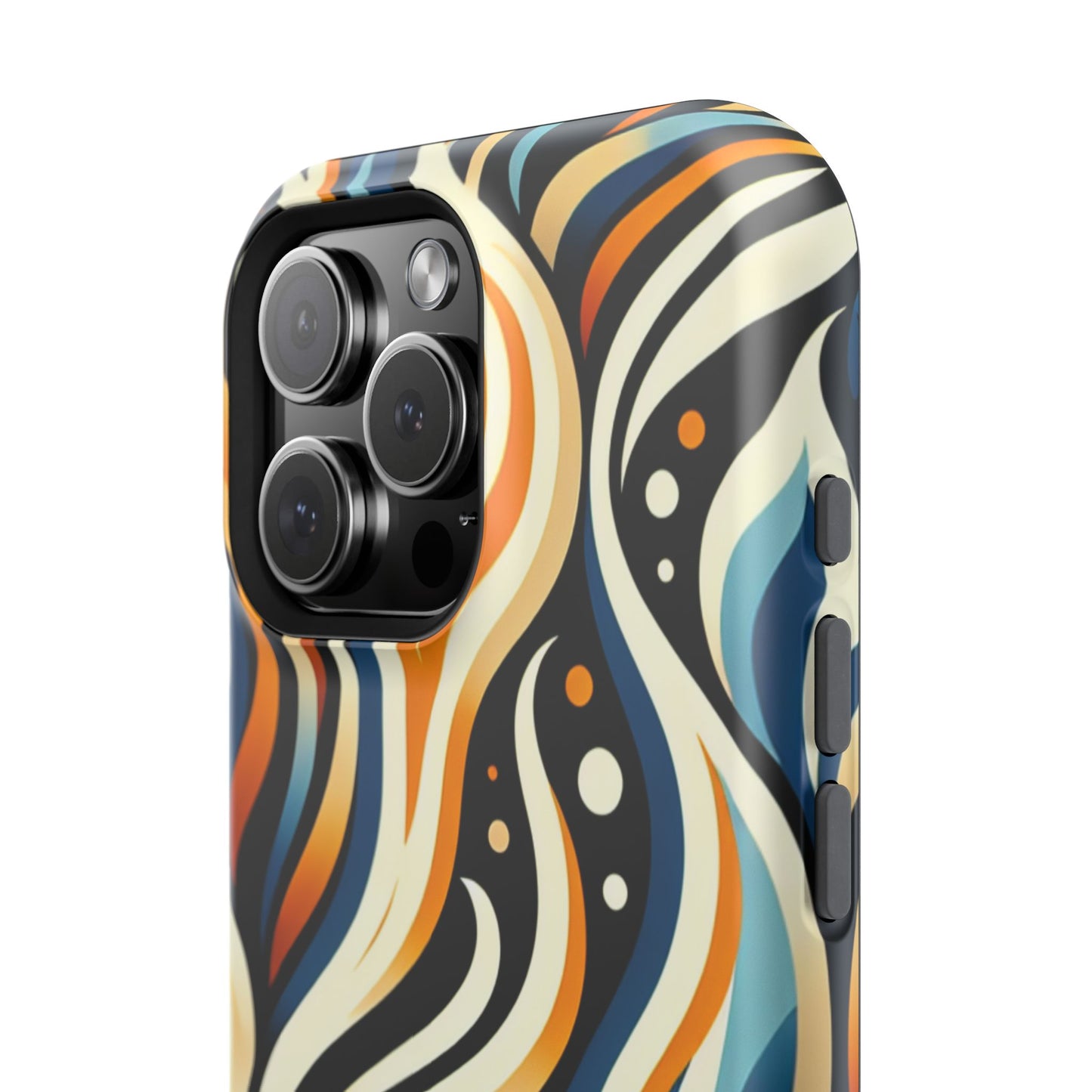 Magnetic Phone Case with Vibrant Abstract Design, Protective Cases for Adults, Trendy Tech Accessories, Gift for Her, Fashionable [...]