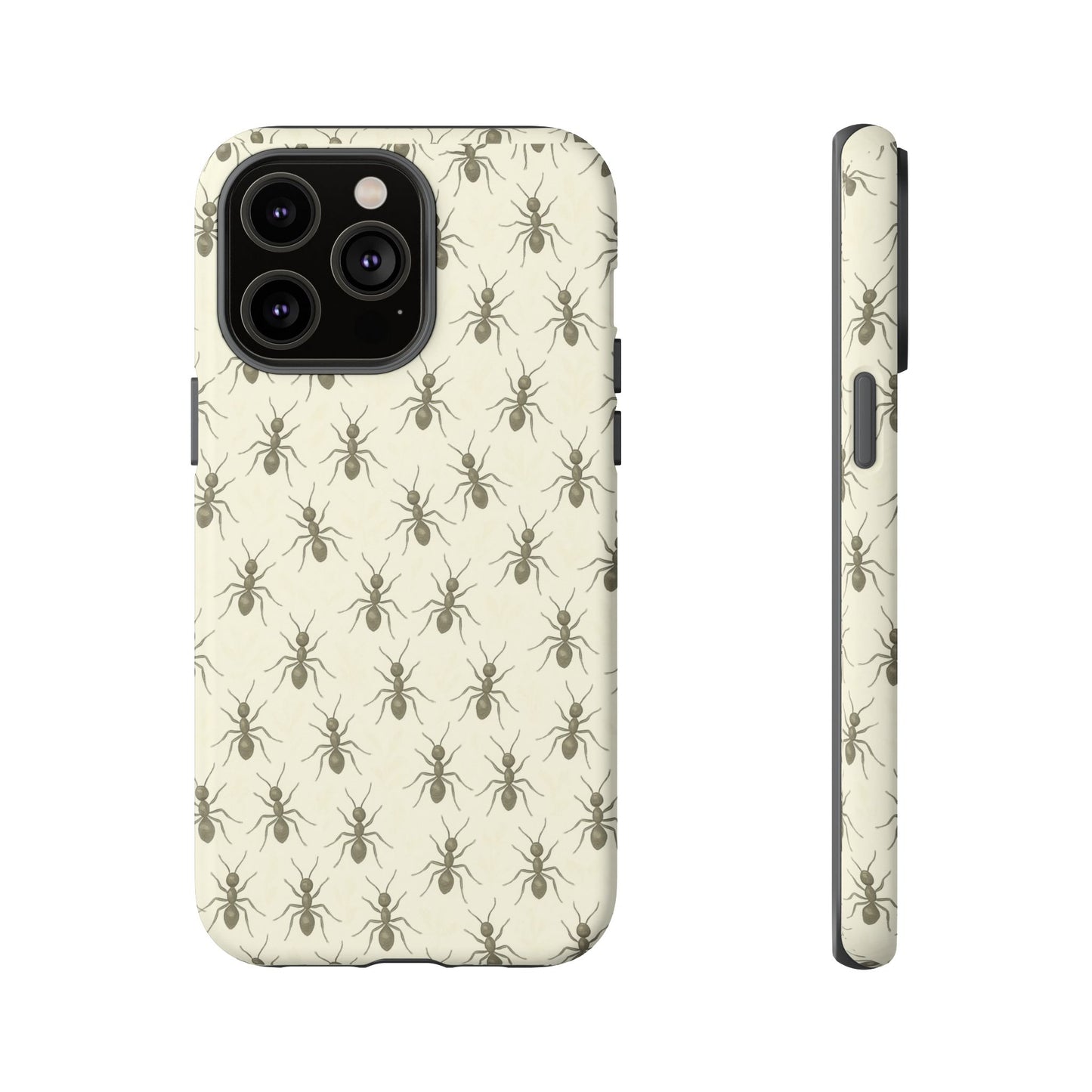 Marching Ant Pattern Tough Phone Case - Realistic Insect Art, Minimalist Nature Aesthetic, Compatible with iPhone, Galaxy, and Google Phones