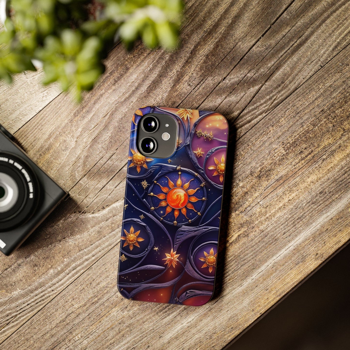 Celestial Slim Phone Cases, Starry Sky Phone Cover, Zodiac Design, Astrology Gift, Cosmic Phone Accessories