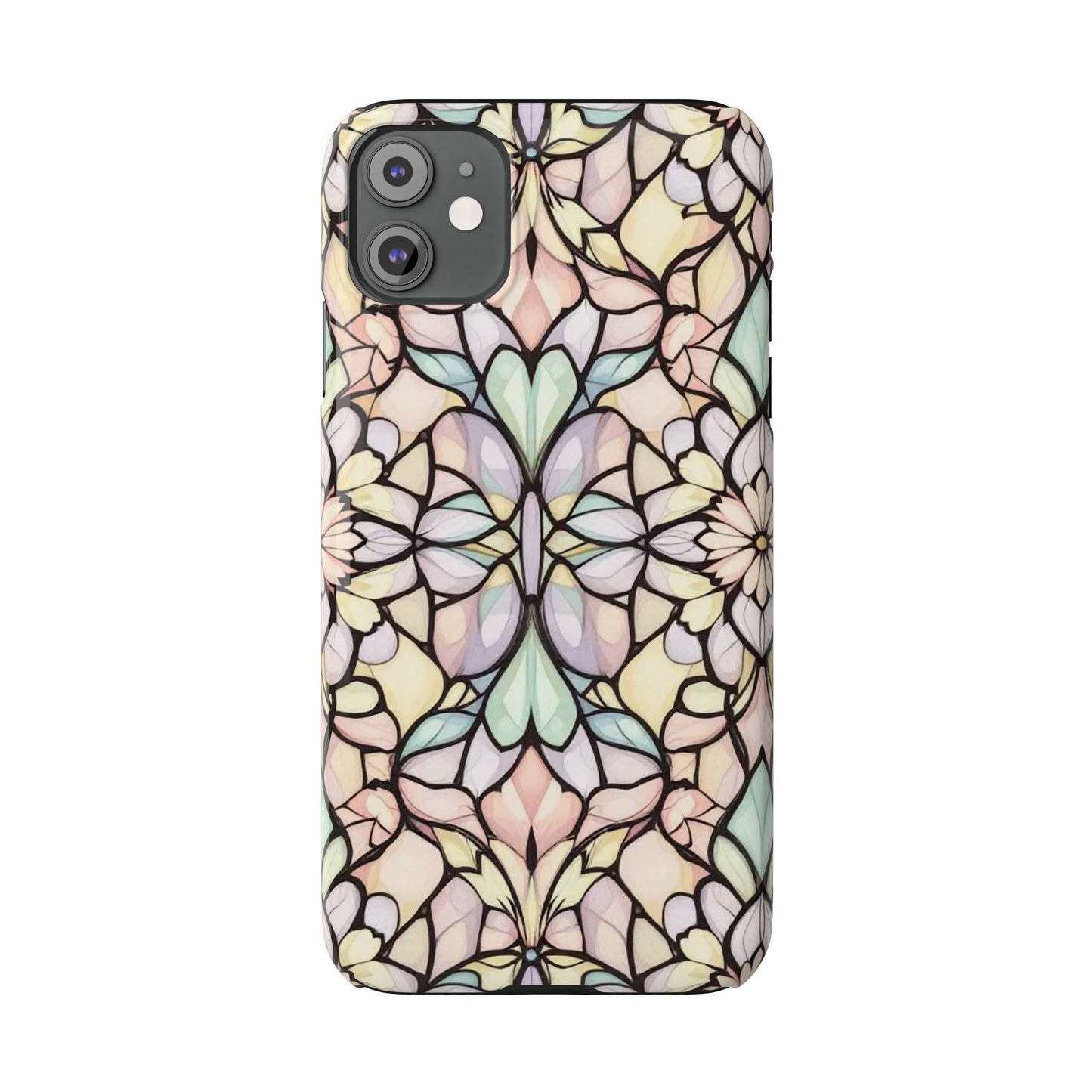 Floral Pattern Slim Phone Case - Perfect Gift for Nature Lovers, Stylish Accessory, Mobile Protection, Unique Design, Spring Vibes