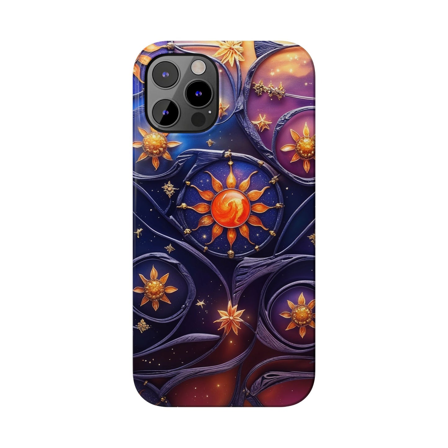 Celestial Slim Phone Cases, Starry Sky Phone Cover, Zodiac Design, Astrology Gift, Cosmic Phone Accessories