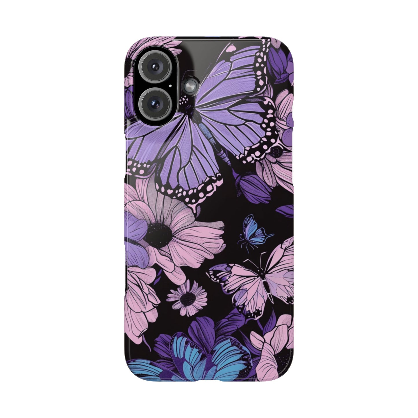 Butterfly Floral Phone Case | Slim Phone Cases for Nature Lovers, Floral Gifts, Trendy Accessories, Spring Vibes, Unique Phone Cover