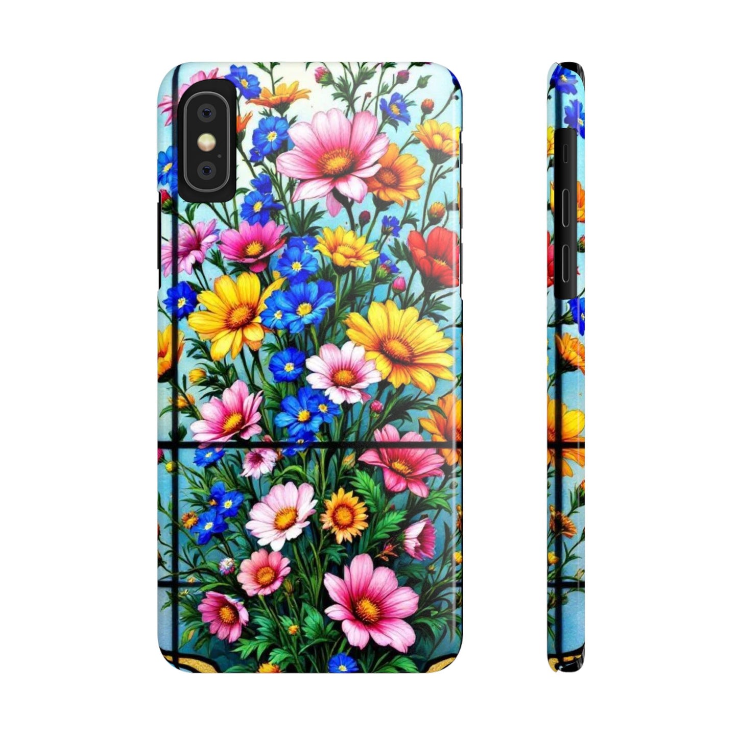 Vibrant Floral Slim Phone Cases | Cute Phone Cover Gifts for Nature Lovers, Spring Decor, Birthday or Holiday Gifts, Flower Design