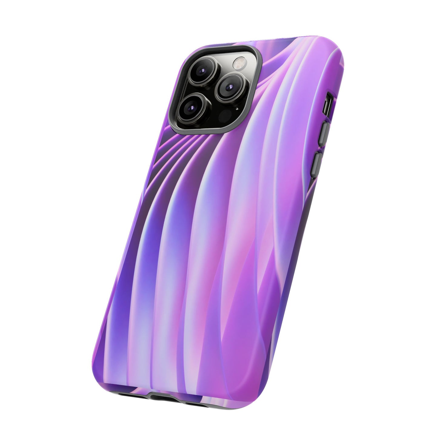 Lavender Wave Tough Phone Case - Abstract Gradient Art, Purple Aesthetic Design, Compatible with iPhone, Galaxy, and Google Phones