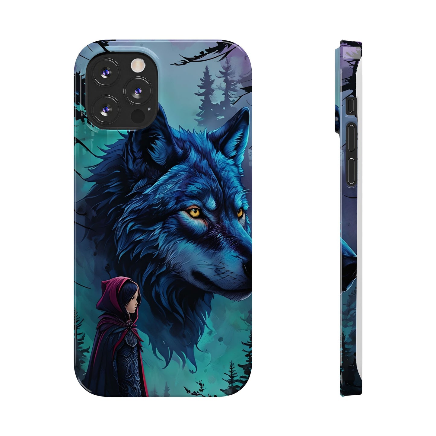 Enchanted Wolf Phone Case - Slim, Stylish Protection for Animal Lovers, Perfect for Gifts & Nature Enthusiasts, Unique Art Design