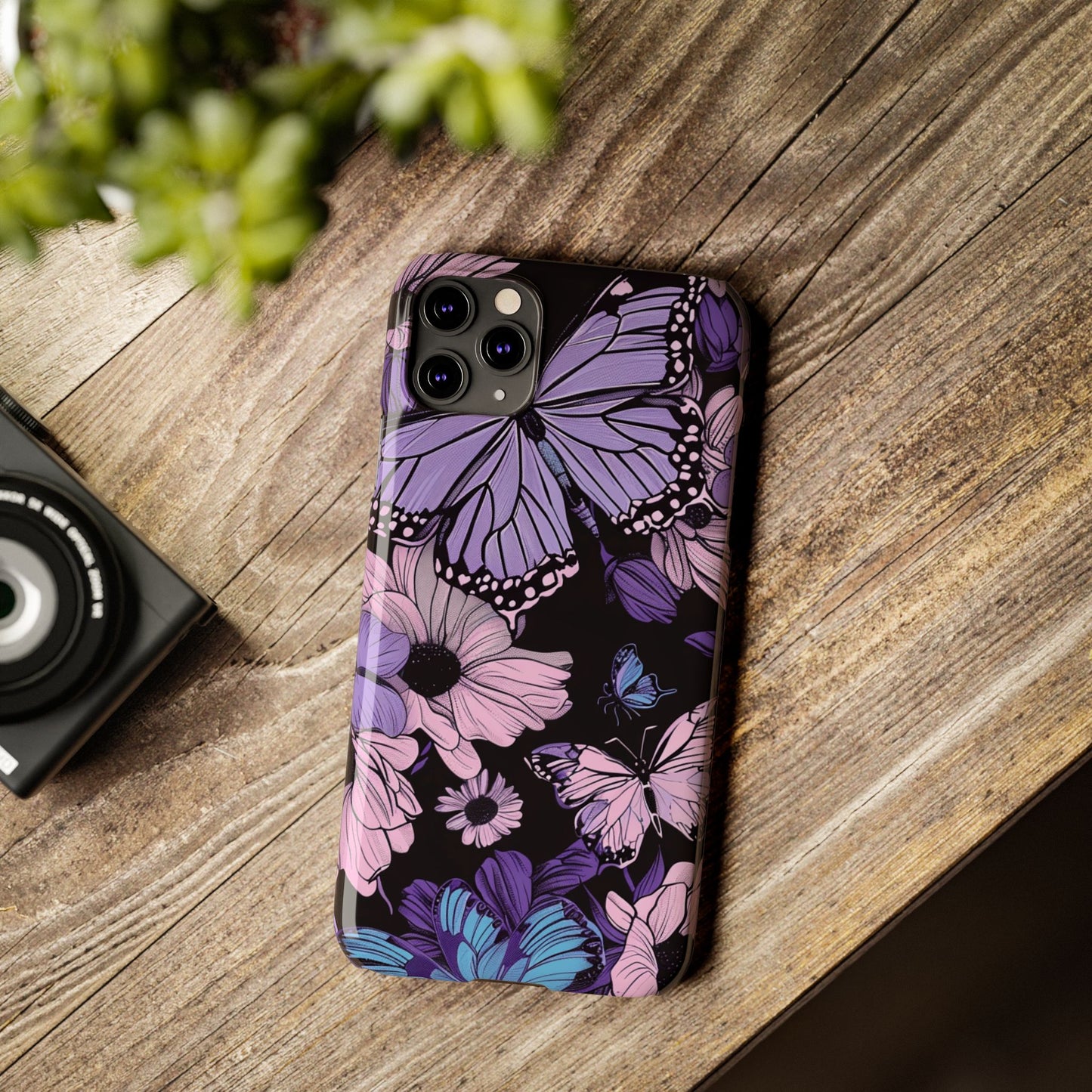 Butterfly Floral Phone Case | Slim Phone Cases for Nature Lovers, Floral Gifts, Trendy Accessories, Spring Vibes, Unique Phone Cover