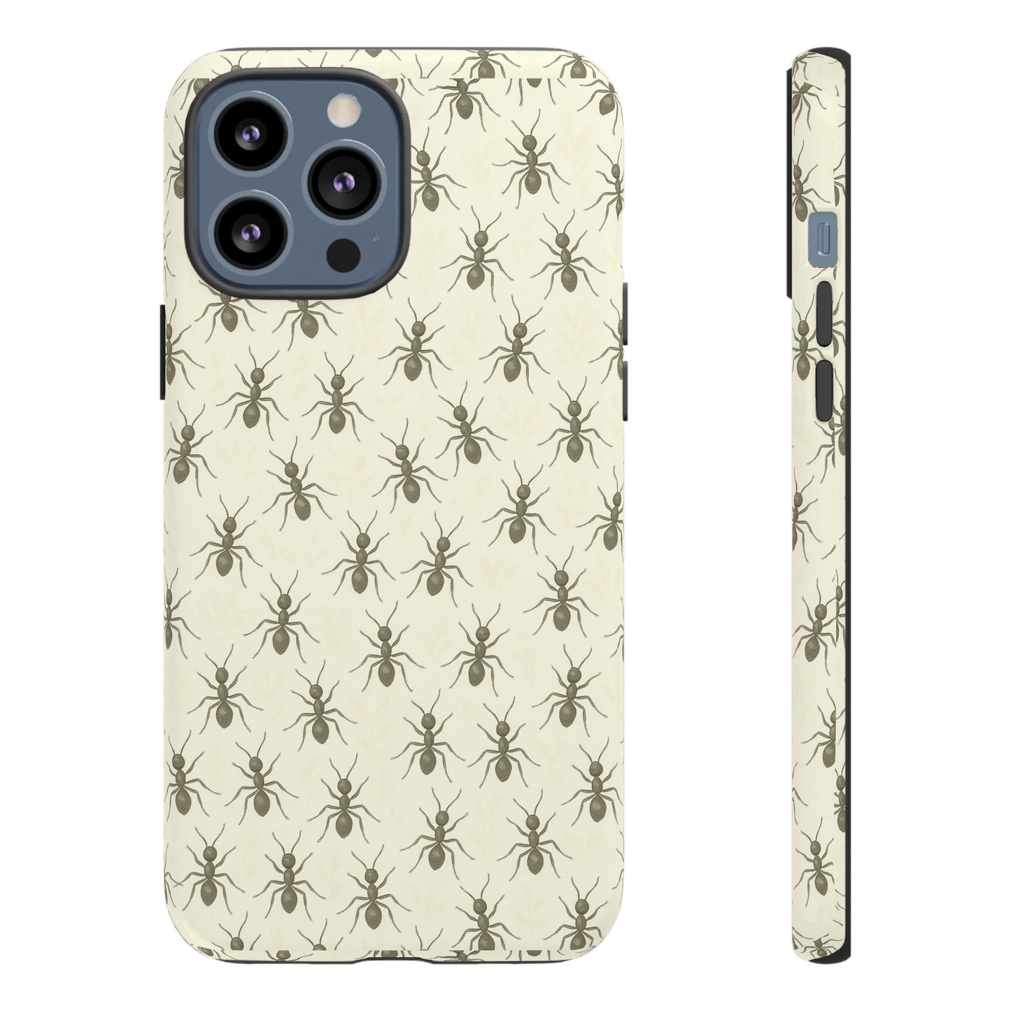 Marching Ant Pattern Tough Phone Case - Realistic Insect Art, Minimalist Nature Aesthetic, Compatible with iPhone, Galaxy, and Google Phones