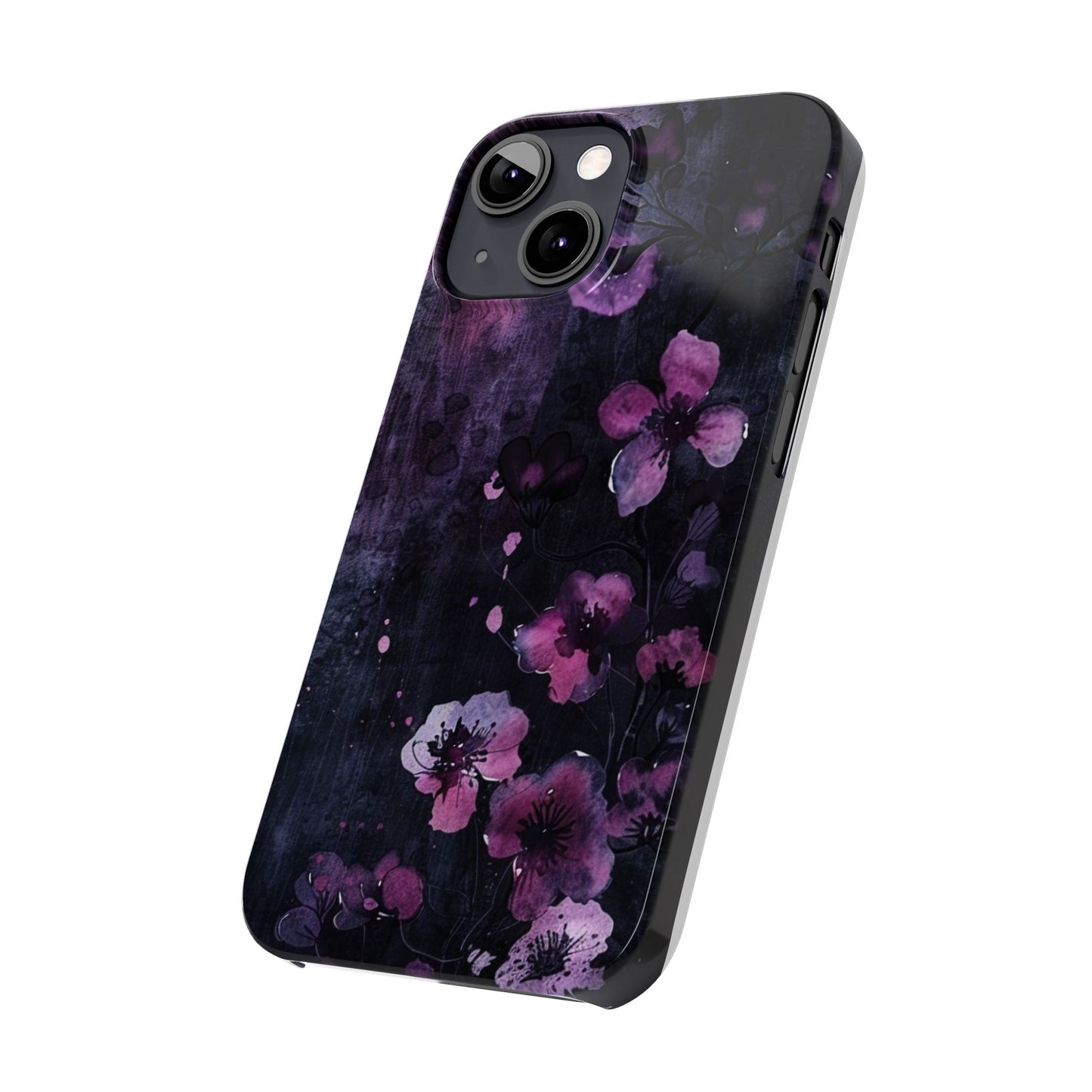 Elegant Floral Slim Phone Case - Perfect Gift for Her, Stylish iPhone Cover, Birthday Surprise, Spring Accessory, Cute Phone Protector