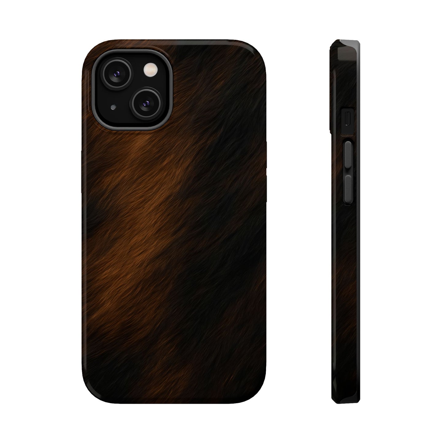 Horse Print Magnetic Phone Case, Animal Print, Protective Faux Skin Style Cover Compatible with iPhone 17, 16, 15, 14, 13
