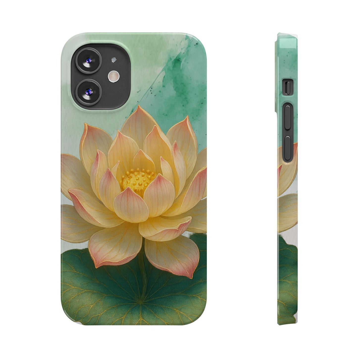 Lotus Blossom Slim Phone Cases, Floral Phone Covers, Nature-Inspired Accessories, Perfect Gift for Garden Lovers, Birthday Present