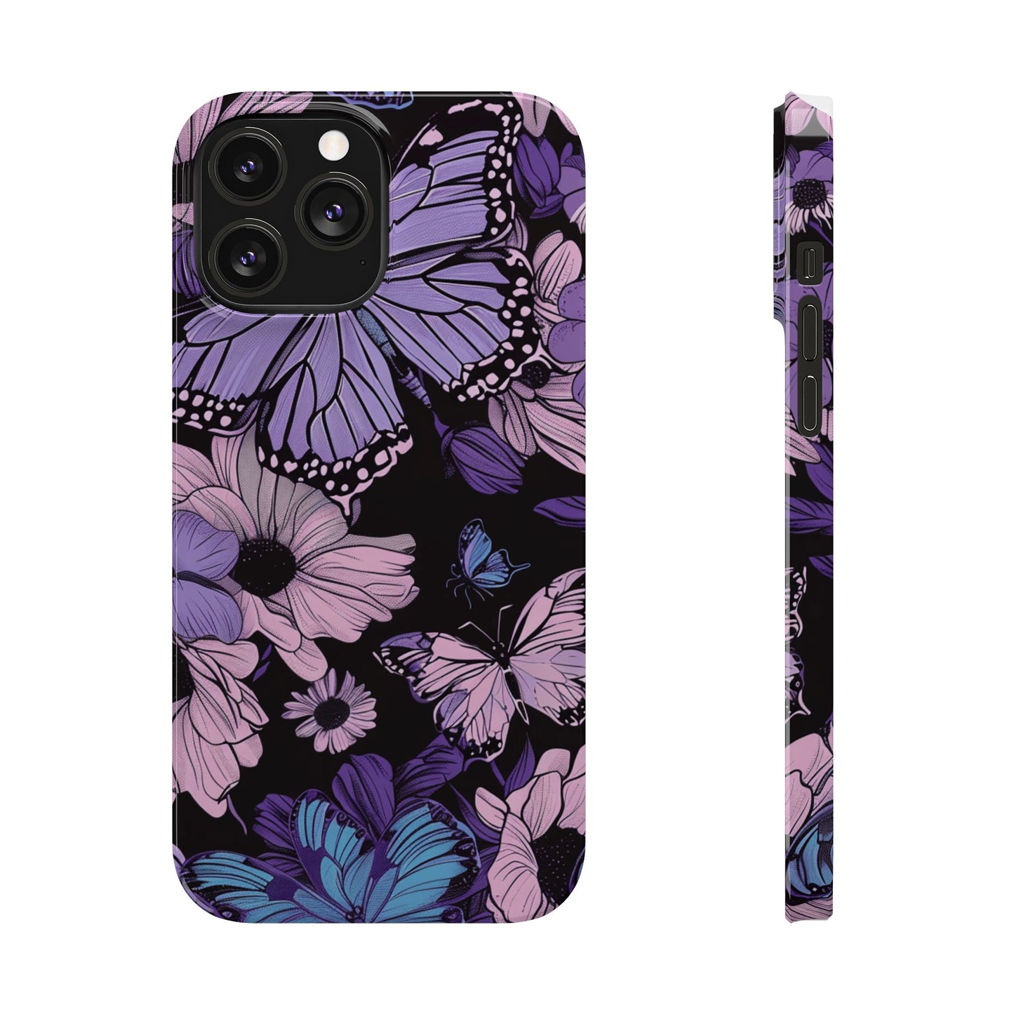 Butterfly Floral Phone Case | Slim Phone Cases for Nature Lovers, Floral Gifts, Trendy Accessories, Spring Vibes, Unique Phone Cover