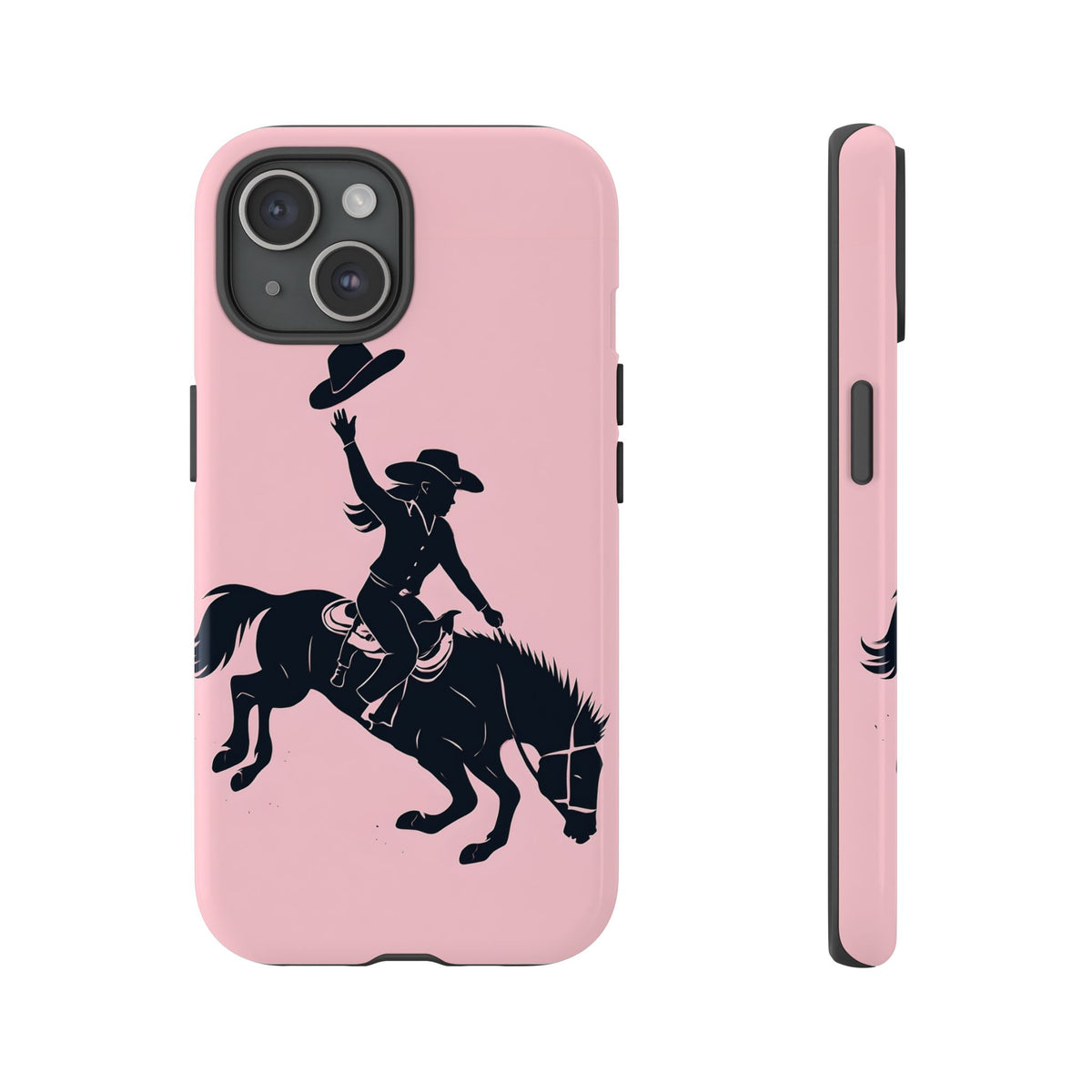 Rodeo Cowboy Tough Phone Case, Western Cowgirl Country Cover Compatible with iPhone 17, 16, 15, 14, 13, Galaxy, Google