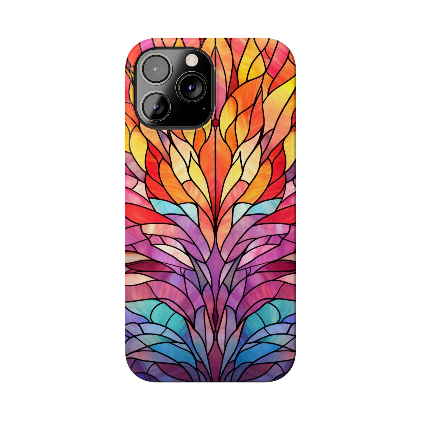 Vibrant Floral Slim Phone Cases, Colorful Smartphone Cover, Artistic Phone Skin, Unique Gift for Her, Nature-Inspired Accessory
