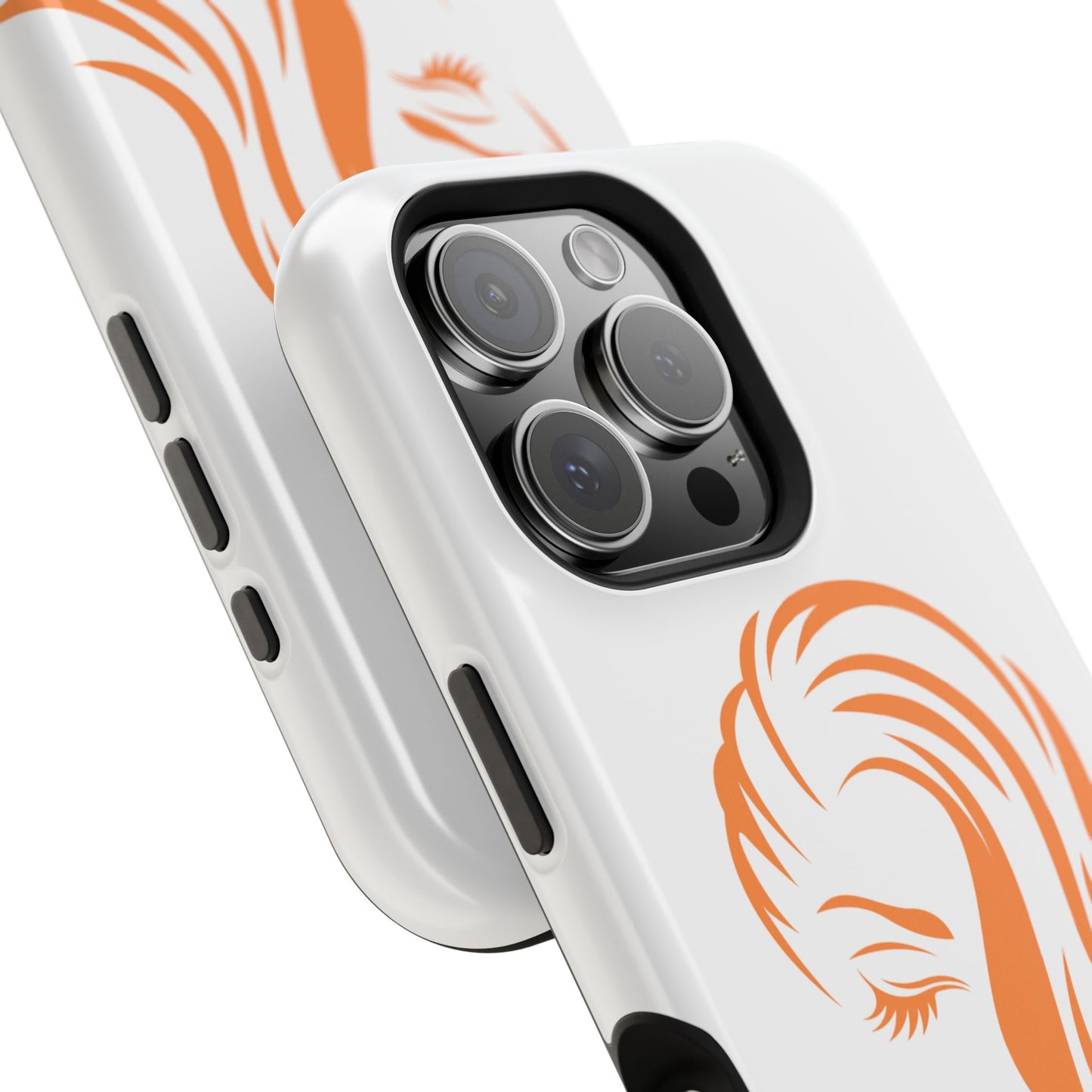 Ginger Irish Woman Magnetic Phone Case, St Patricks Day Redhead Art, Feminine Celtic Line Art, Irish Pride Gift Compatible with iPhone