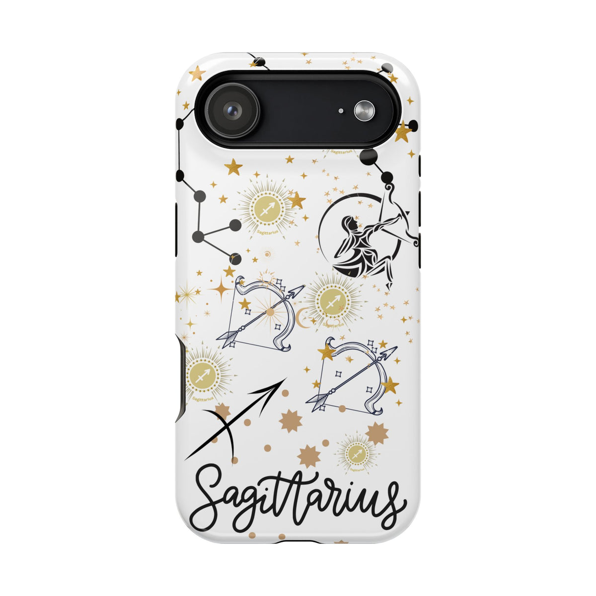 Sagittarius Zodiac Magnetic Phone Case, Astrology Gift for Her, Celestial Star Sign Cover, Compatible with iPhone 17, 16, 15, 14, 13
