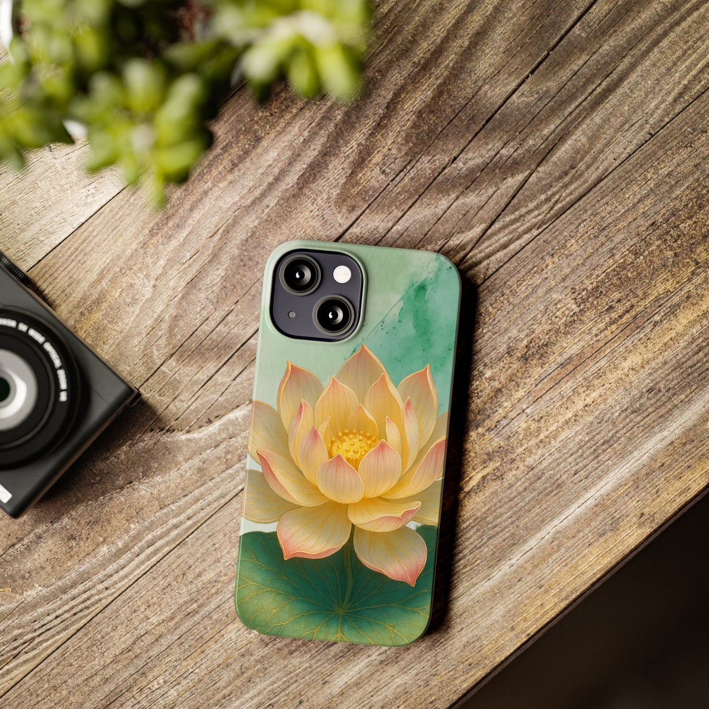 Lotus Blossom Slim Phone Cases, Floral Phone Covers, Nature-Inspired Accessories, Perfect Gift for Garden Lovers, Birthday Present