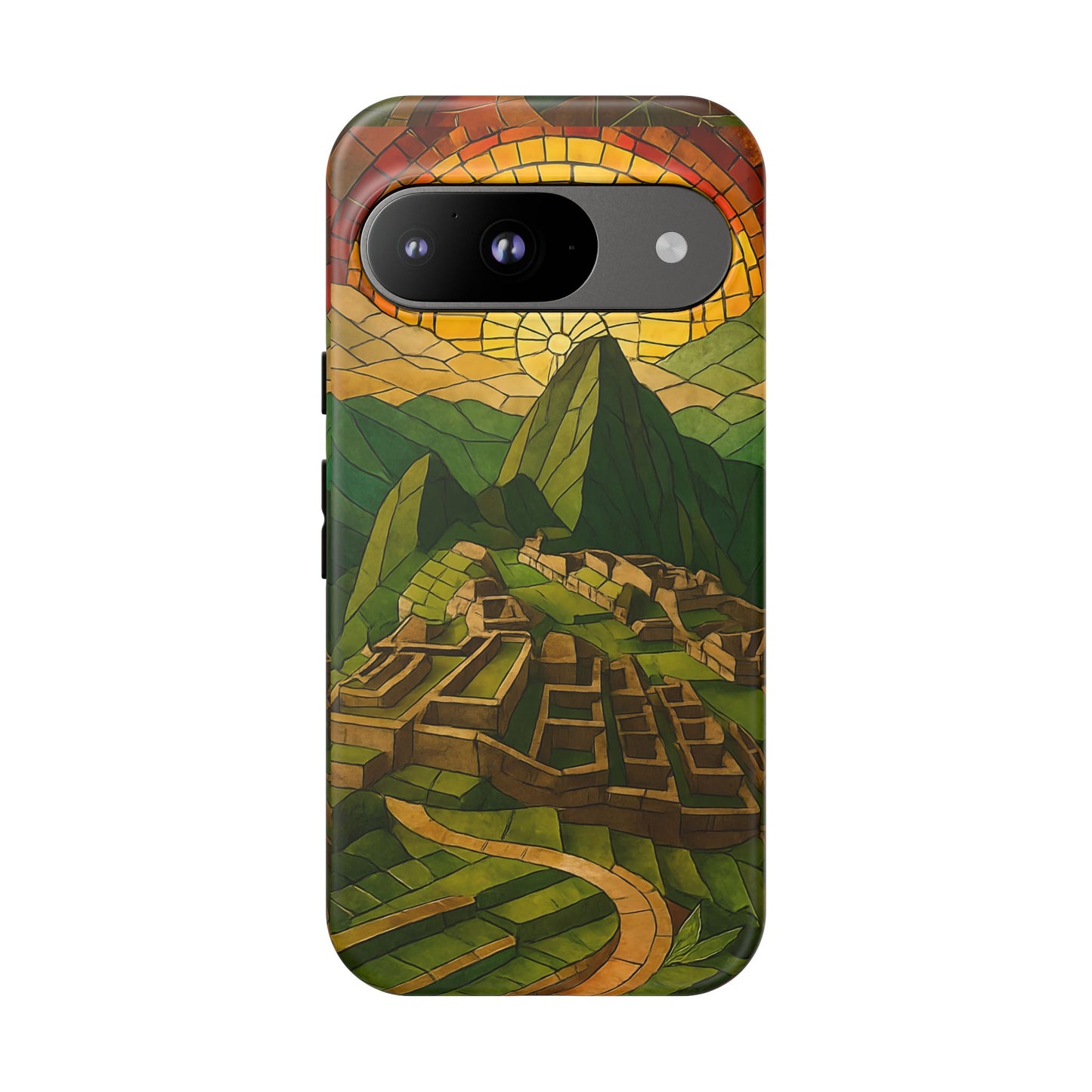 Inca Ruins Tough Phone Case - Machu Picchu Landmark Design, Historic Peru Travel Aesthetic Compatible with iPhone, Galaxy, and Google Phones