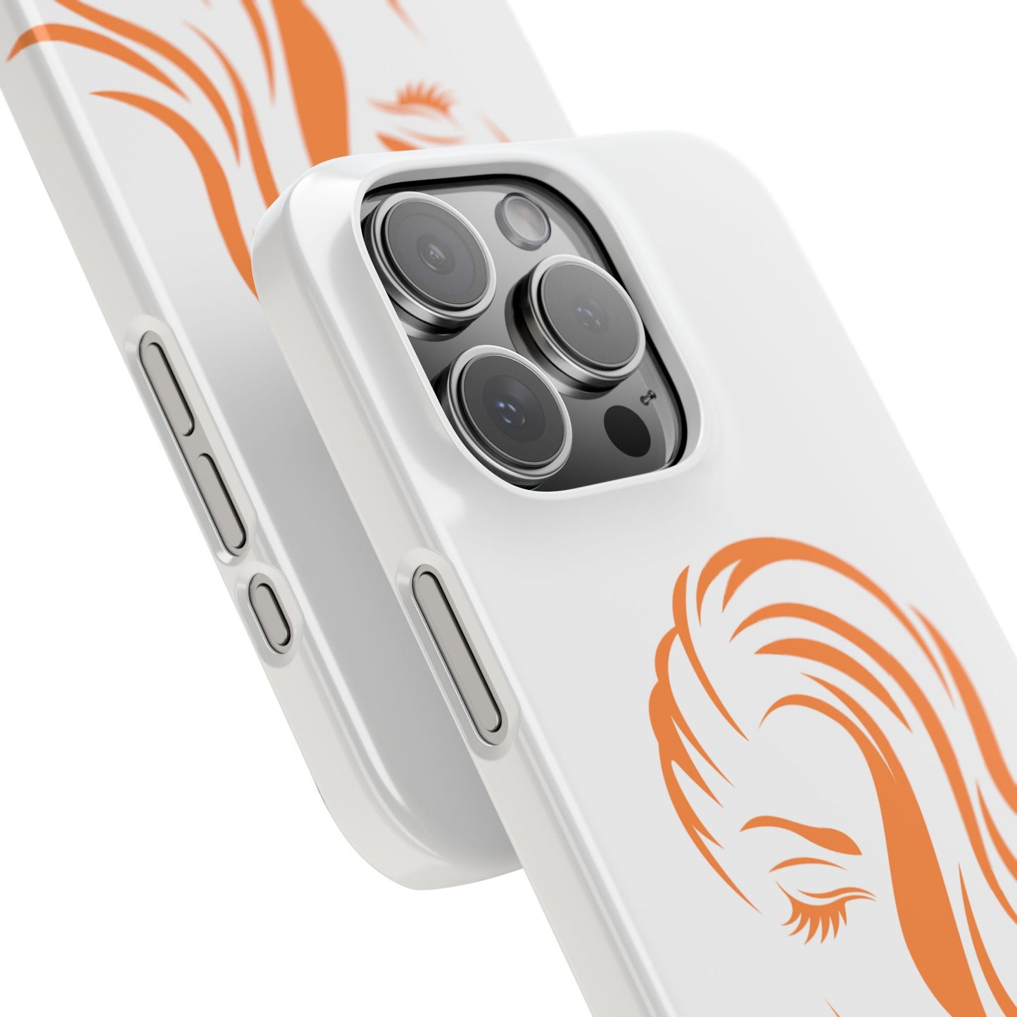 Ginger Irish Woman Slim Phone Case, St Patricks Day Redhead Art, Feminine Celtic Line Art, Irish Pride Gift Compatible with iPhone