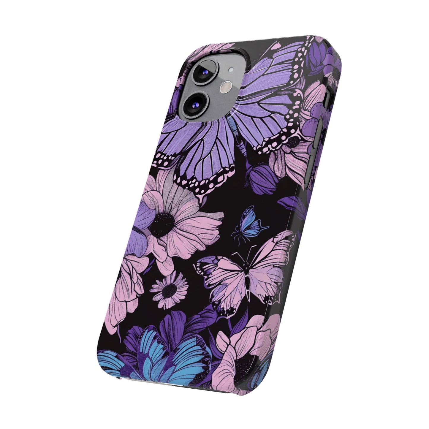 Butterfly Floral Phone Case | Slim Phone Cases for Nature Lovers, Floral Gifts, Trendy Accessories, Spring Vibes, Unique Phone Cover