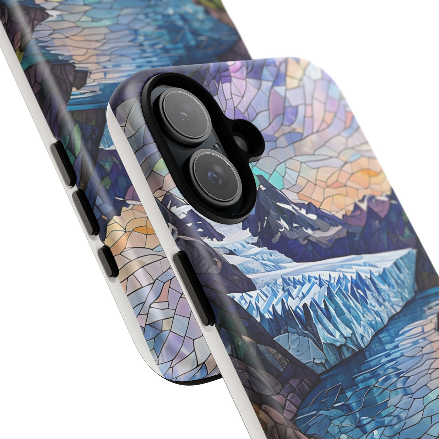 Kenai Fjords National Park Alaska Phone Case, Mosaic Phone Case, Mountain Nature Art, National Park Gift, Scenic Forest Phone Cover