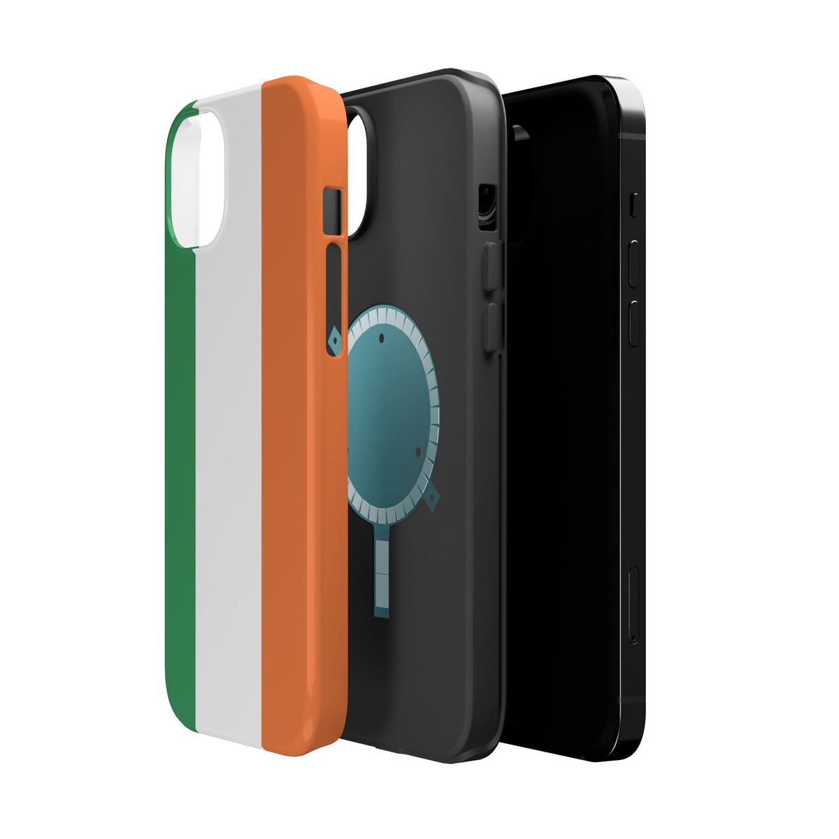 Ireland Flag Magnetic Phone Case, St. Patrick Design Phone Cover Compatible with iPhone 17, 16, 15, 14, 13
