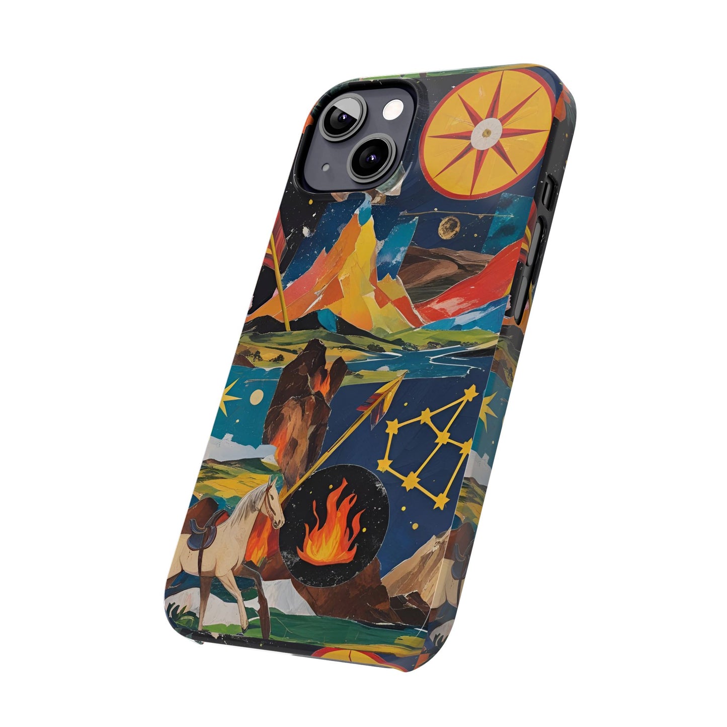 Sagittarius Zodiac Slim Phone Case, Astrology Gift for Her, Celestial Star Sign Cover, Birthday Gift, Compatible with iPhone 17, 16, 15, 14, 13, 12, 11