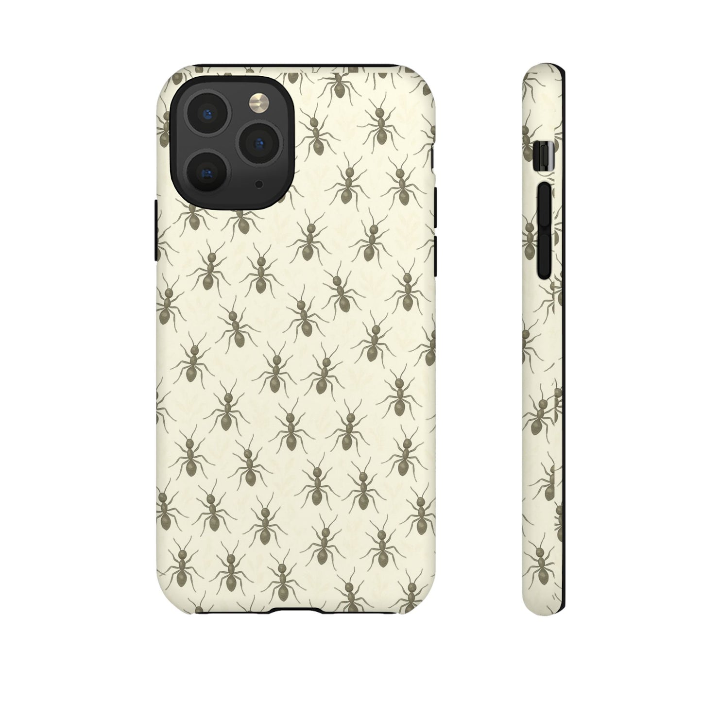 Marching Ant Pattern Tough Phone Case - Realistic Insect Art, Minimalist Nature Aesthetic, Compatible with iPhone, Galaxy, and Google Phones