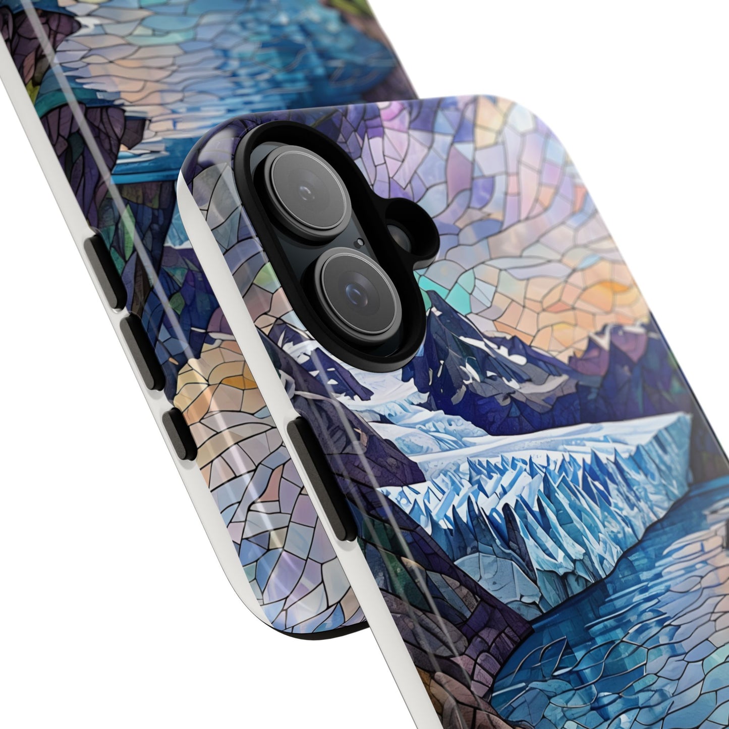 Kenai Fjords National Park Alaska Phone Case, Mosaic Phone Case, Mountain Nature Art, National Park Gift, Scenic Forest Phone Cover