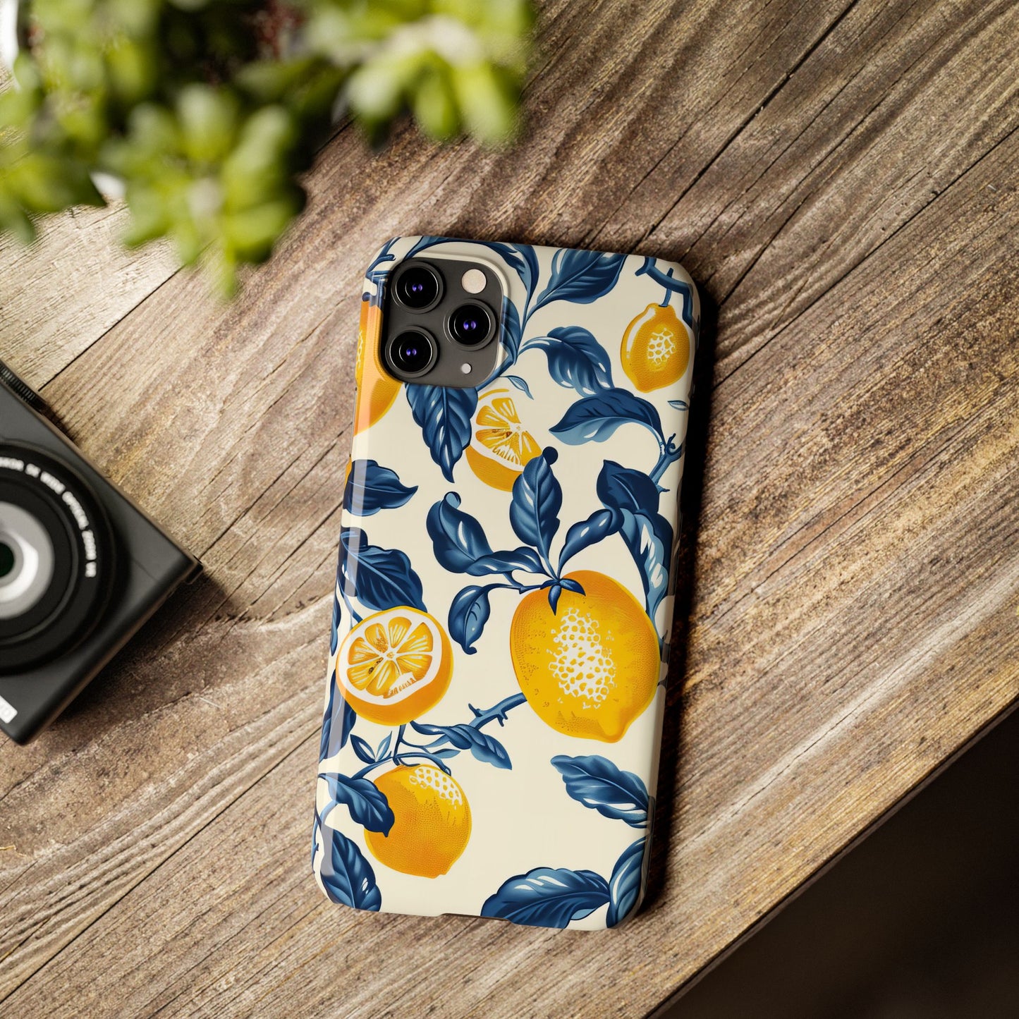 Lemon Floral Slim Phone Cases - Stylish Citrus Designs for Summer, Perfect Gift for Friends, Beach Vibes, Trendy Phone Accessories, [...]