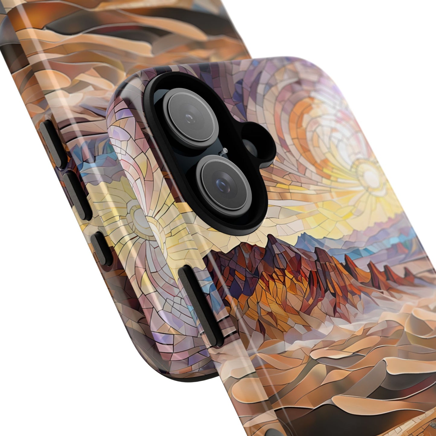 Death Valley National Park California Phone Case, Mosaic Phone Case, Mountain Nature Art, National Park Gift, Scenic Forest Phone Cover