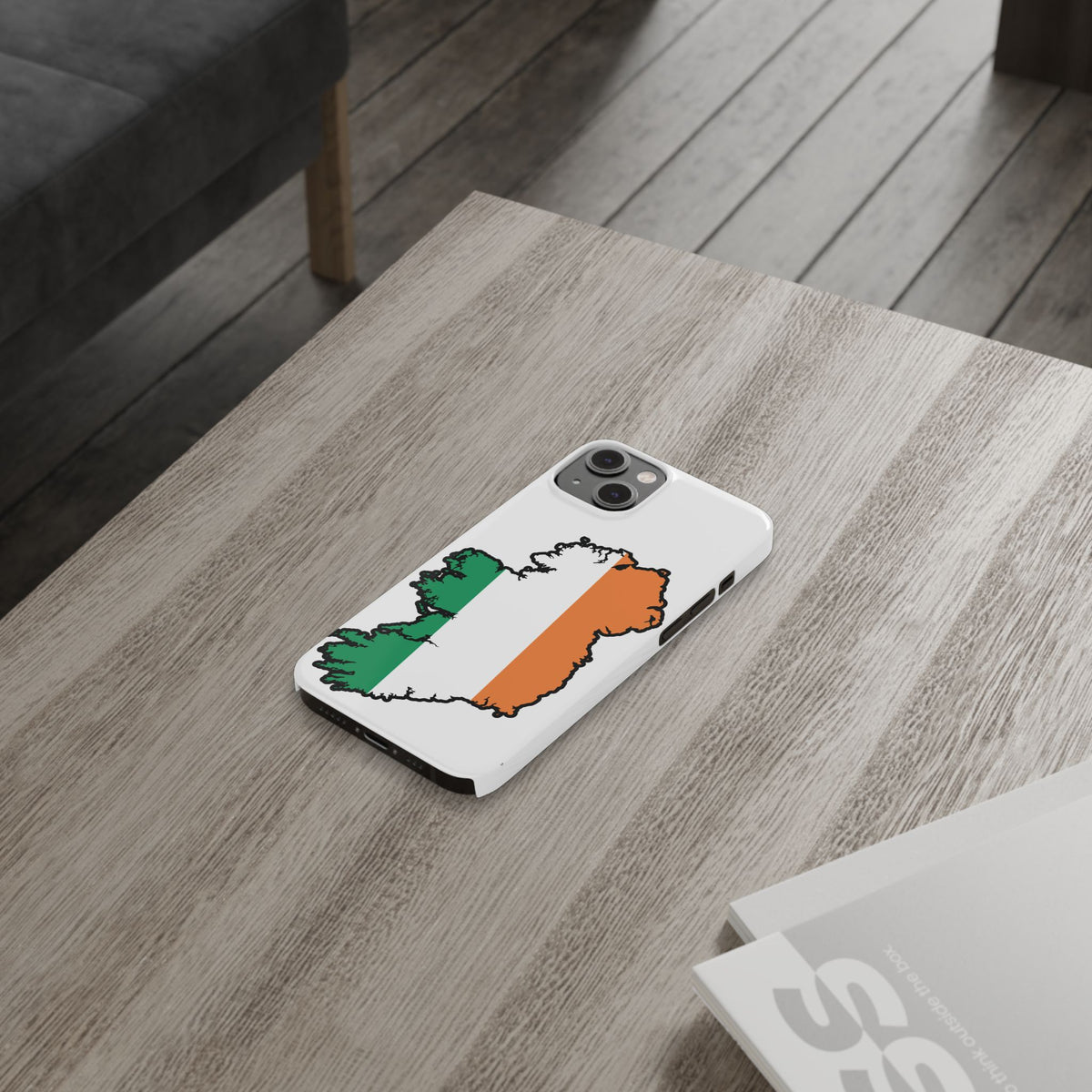 Ireland Map Slim Phone Case, Country Map Phone Cover Compatible with iPhone 17, 16, 15, 14, 13, 12, 11
