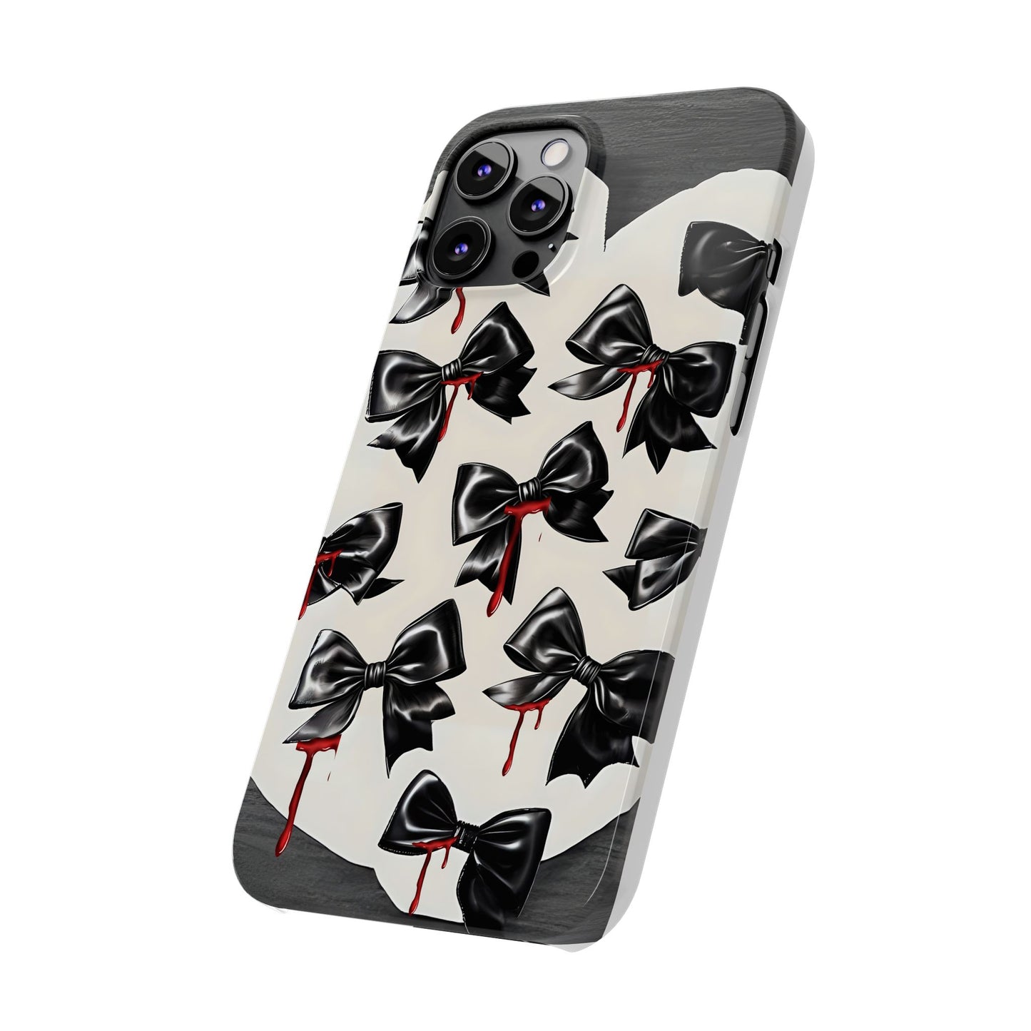 Spooky Halloween Slim Phone Case, Goth Coquette Aesthetic, Cute Horror Style, Perfect for Birthdays and Special Occasions
