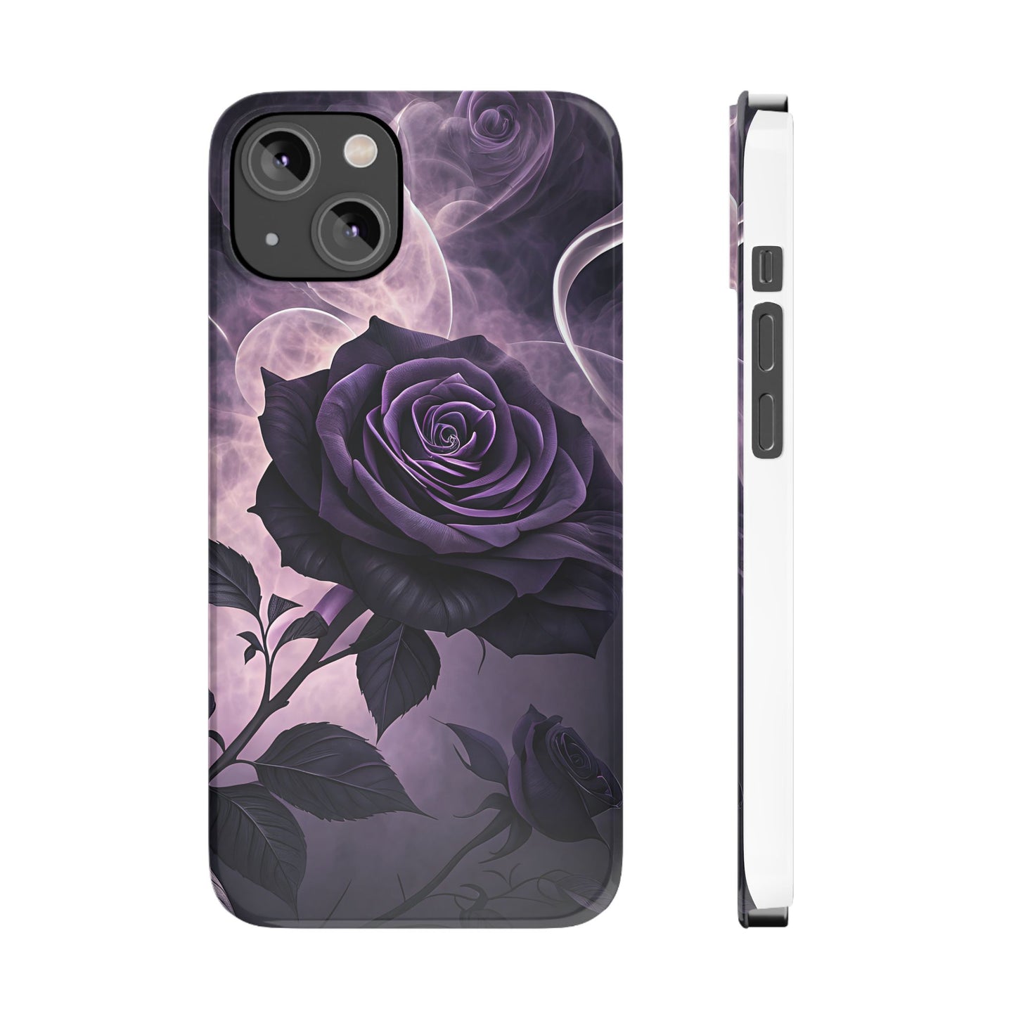 Elegant Purple Rose Phone Cases, Stylish Slim Cases for Flower Lovers, Floral Accessories, Birthday Gifts, Unique Phone Covers
