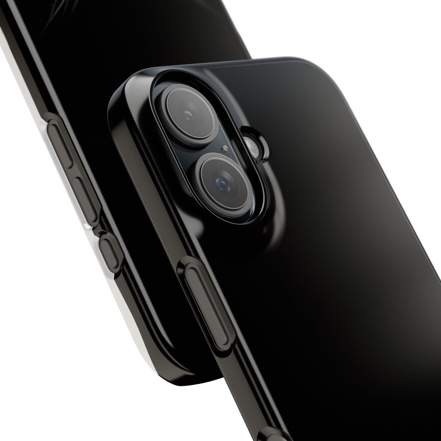 Black Cat Slim Phone Case - Gothic Halloween Aesthetic, Subtle Spookycore Aesthetic, Compatible with iPhone, Galaxy, and Google Phones